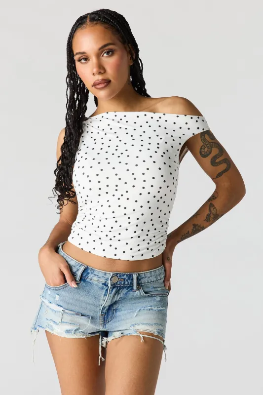 Chelsea Ripped High Rise Medium Denim Short sold by Urban Planet