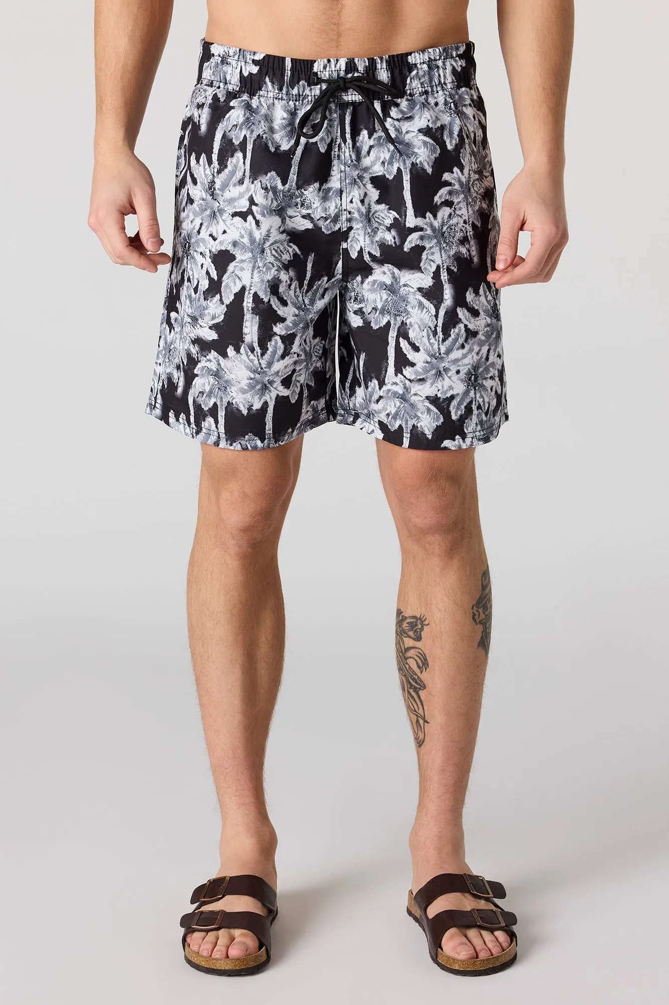 Palm Tree Print Swim Short sold by Urban Planet product image thumbnail 2