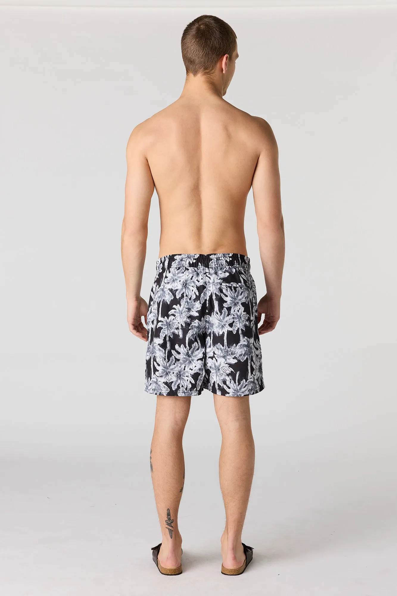 Palm Tree Print Swim Short sold by Urban Planet product image thumbnail 4