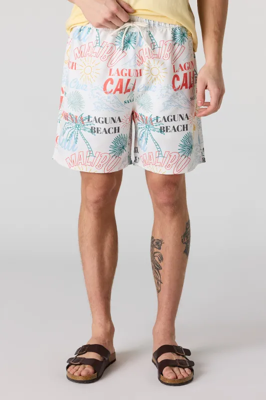 Printed Swim Short sold by Urban Planet