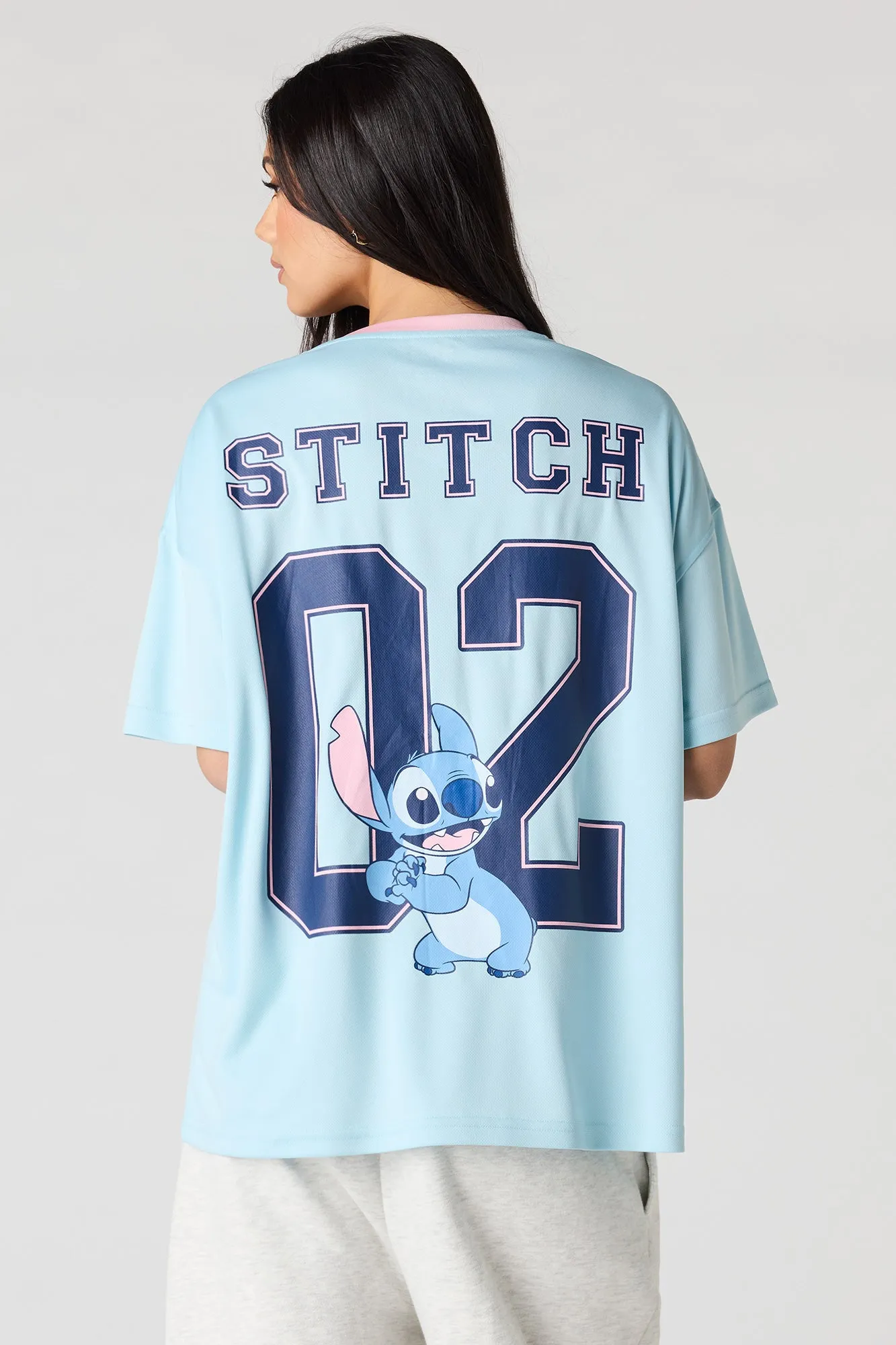 Stitch Graphic Mesh Jersey sold by Urban Planet product image thumbnail 2