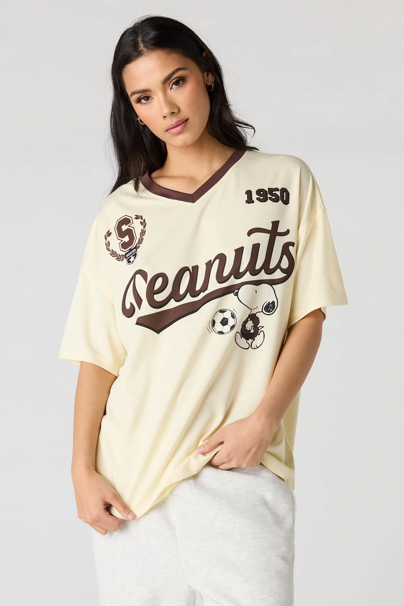 Peanuts Graphic Mesh Jersey sold by Urban Planet
