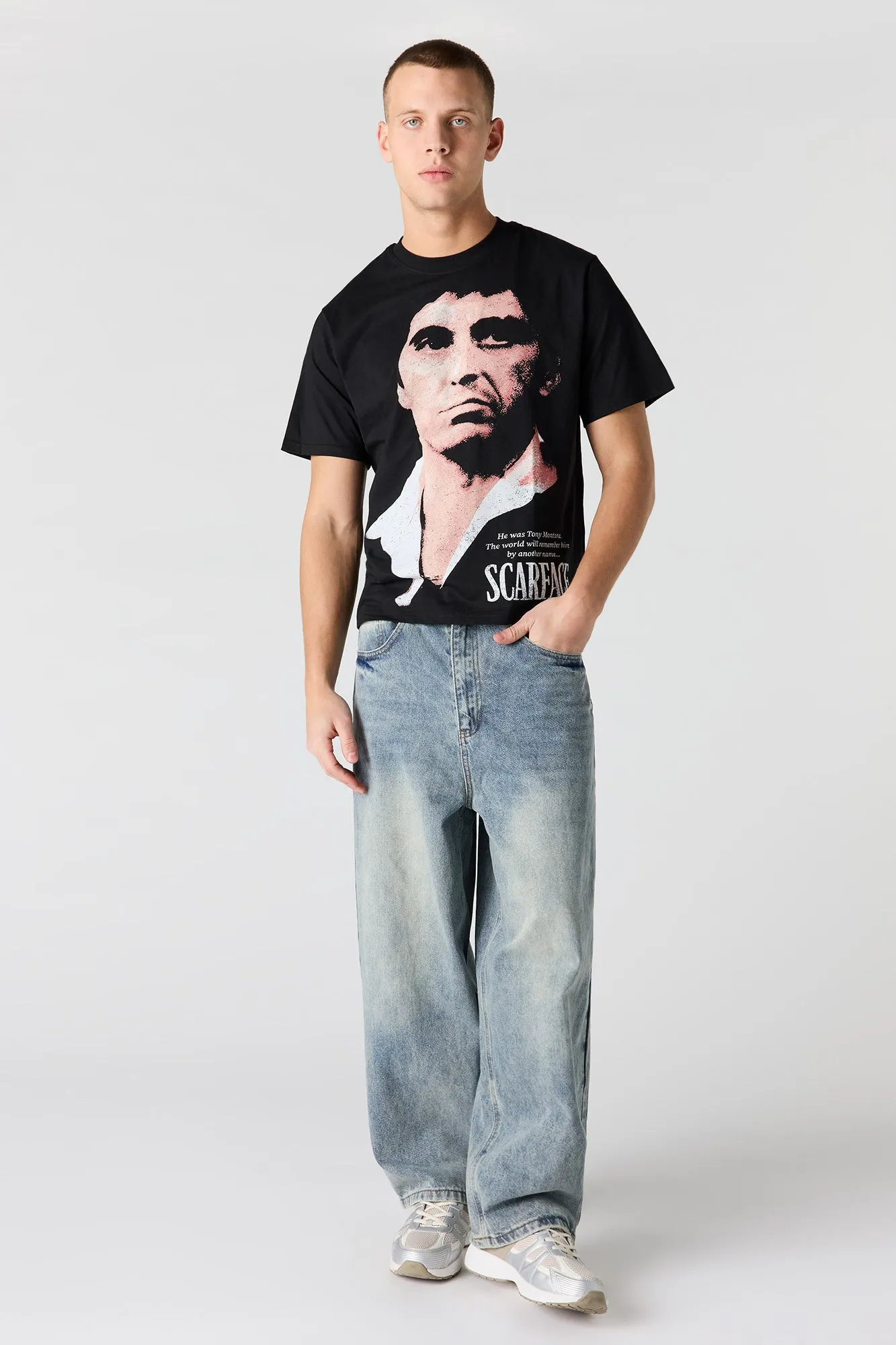 Premium Heavyweight Cotton Scarface Graphic T-Shirt sold by Urban Planet product image thumbnail 5
