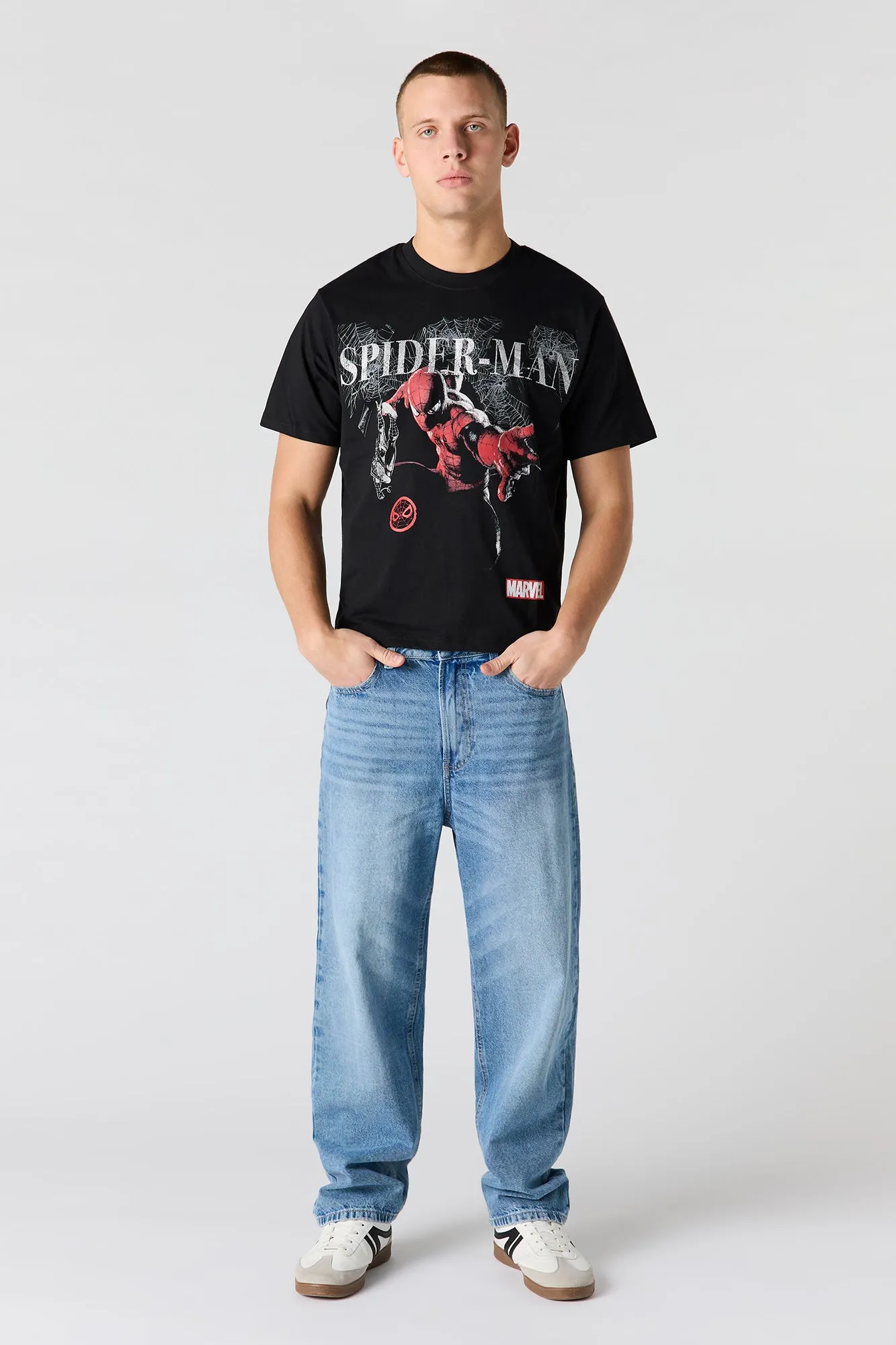 Premium Heavyweight Cotton Spider-Man Graphic T-Shirt sold by Urban Planet product image thumbnail 2