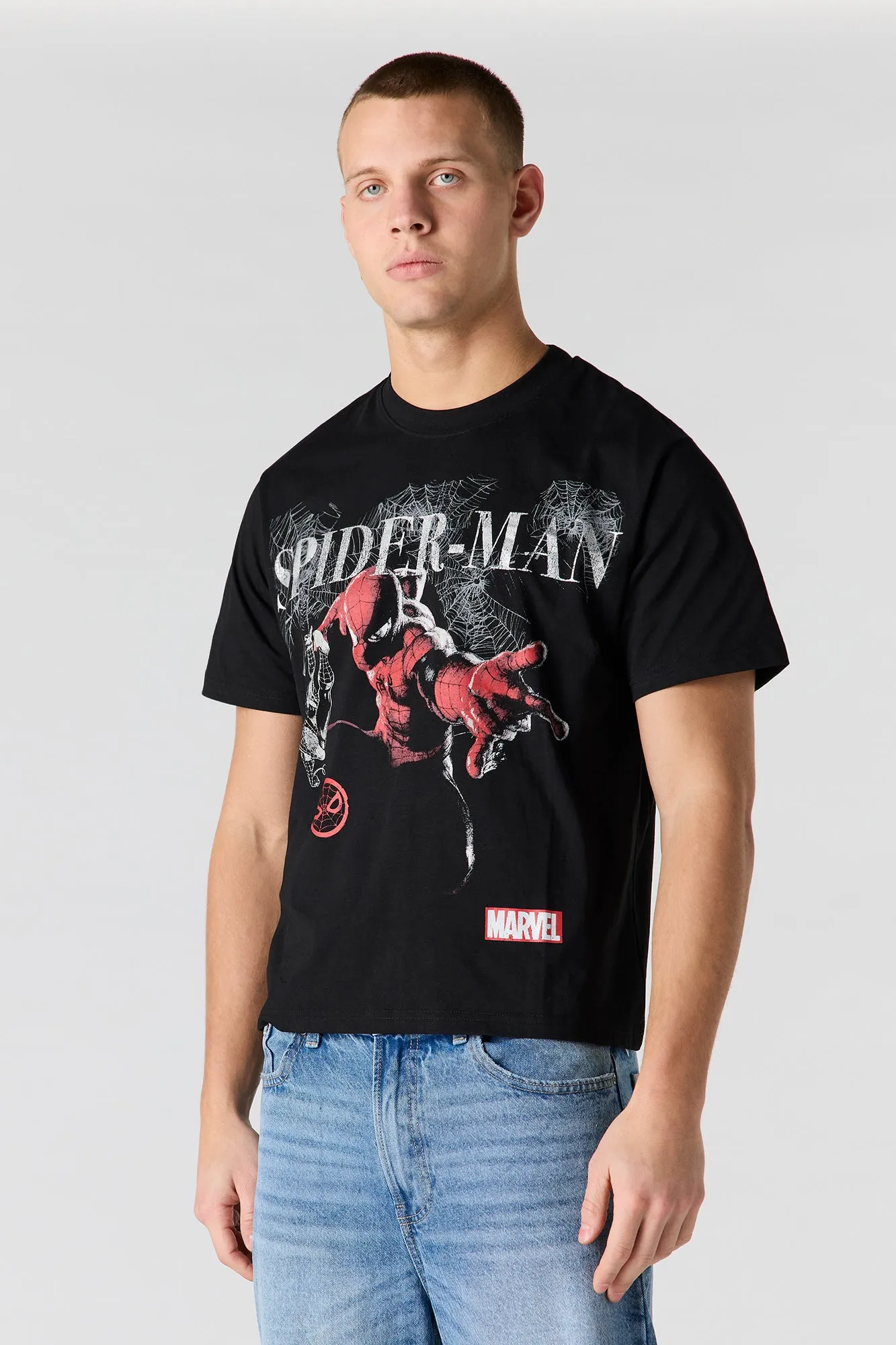 Premium Heavyweight Cotton Spider-Man Graphic T-Shirt sold by Urban Planet