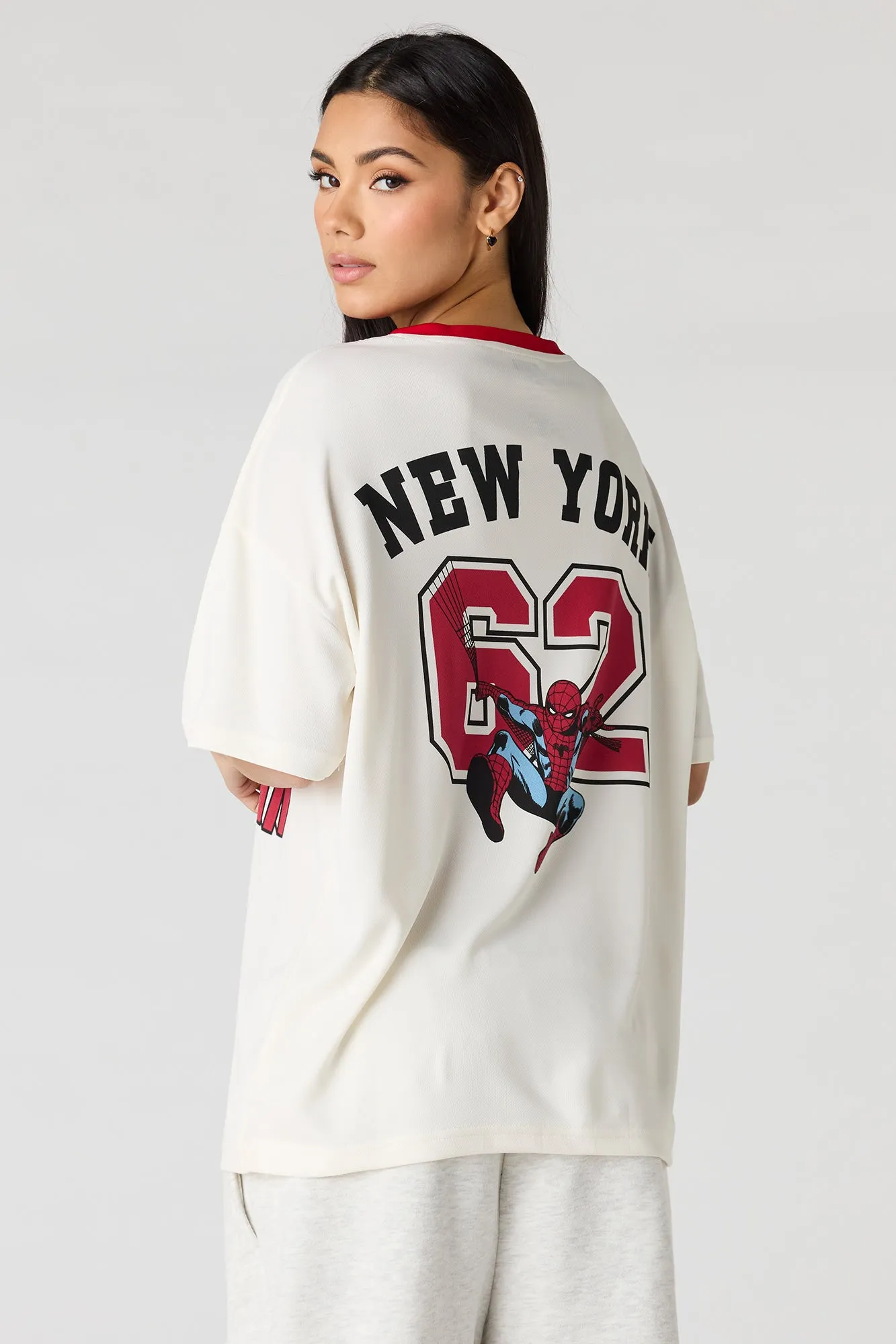 Spider-Man Graphic Mesh Jersey sold by Urban Planet product image thumbnail 2