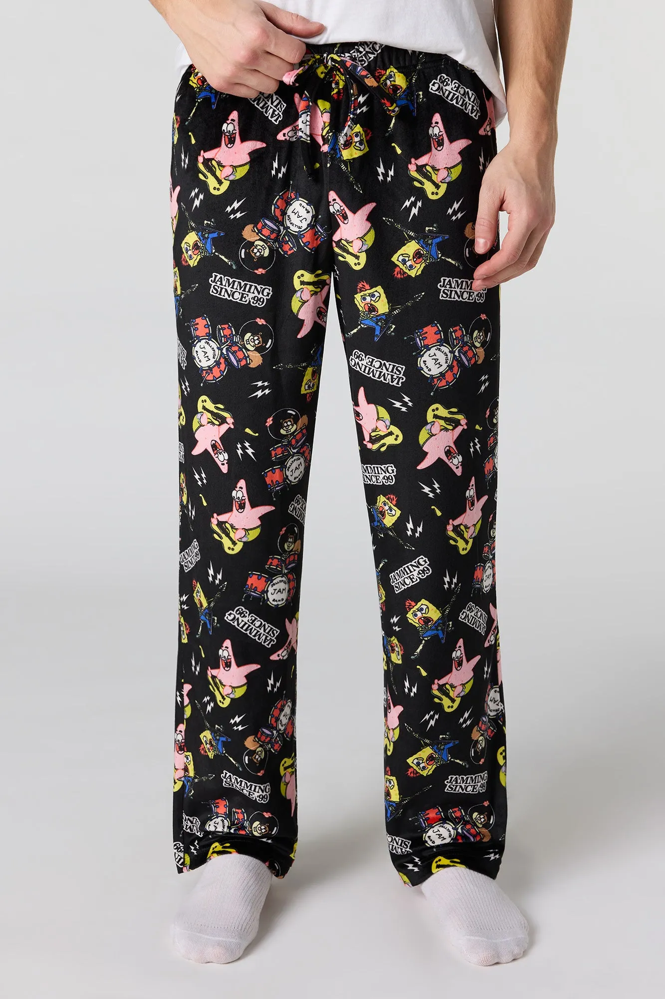 Cartoon Print Plush Pajama Pant sold by Urban Planet product image thumbnail 4