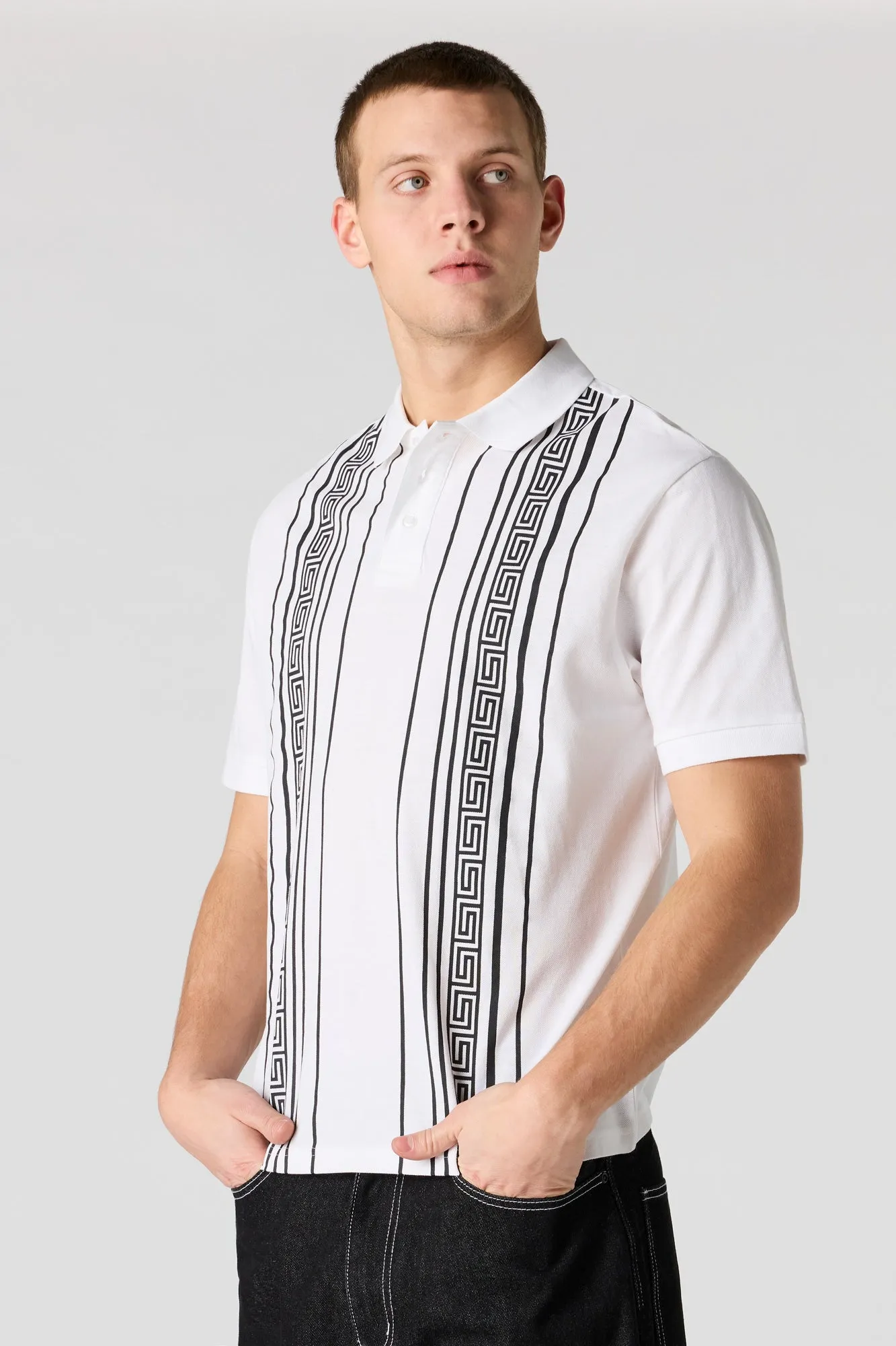 Vertical Striped Polo sold by Urban Planet product image thumbnail 4