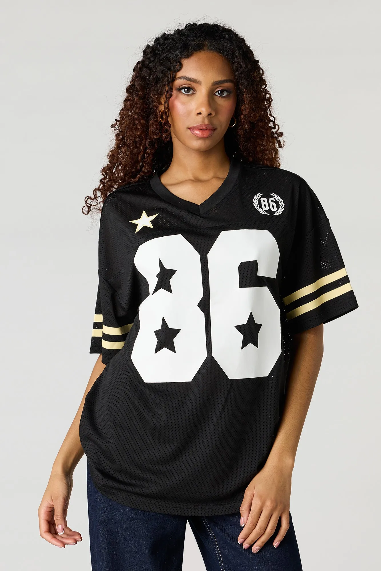 Graphic Mesh Jersey sold by Urban Planet product image thumbnail 4