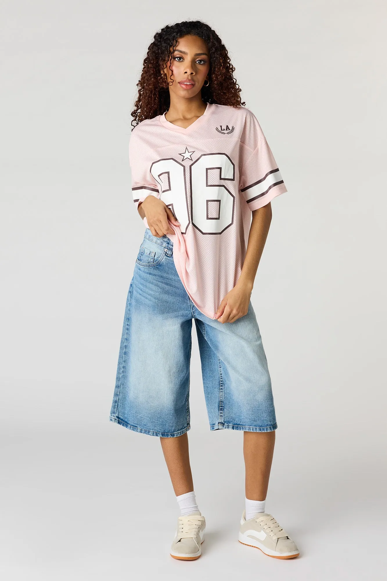 Graphic Mesh Jersey sold by Urban Planet product image thumbnail 3