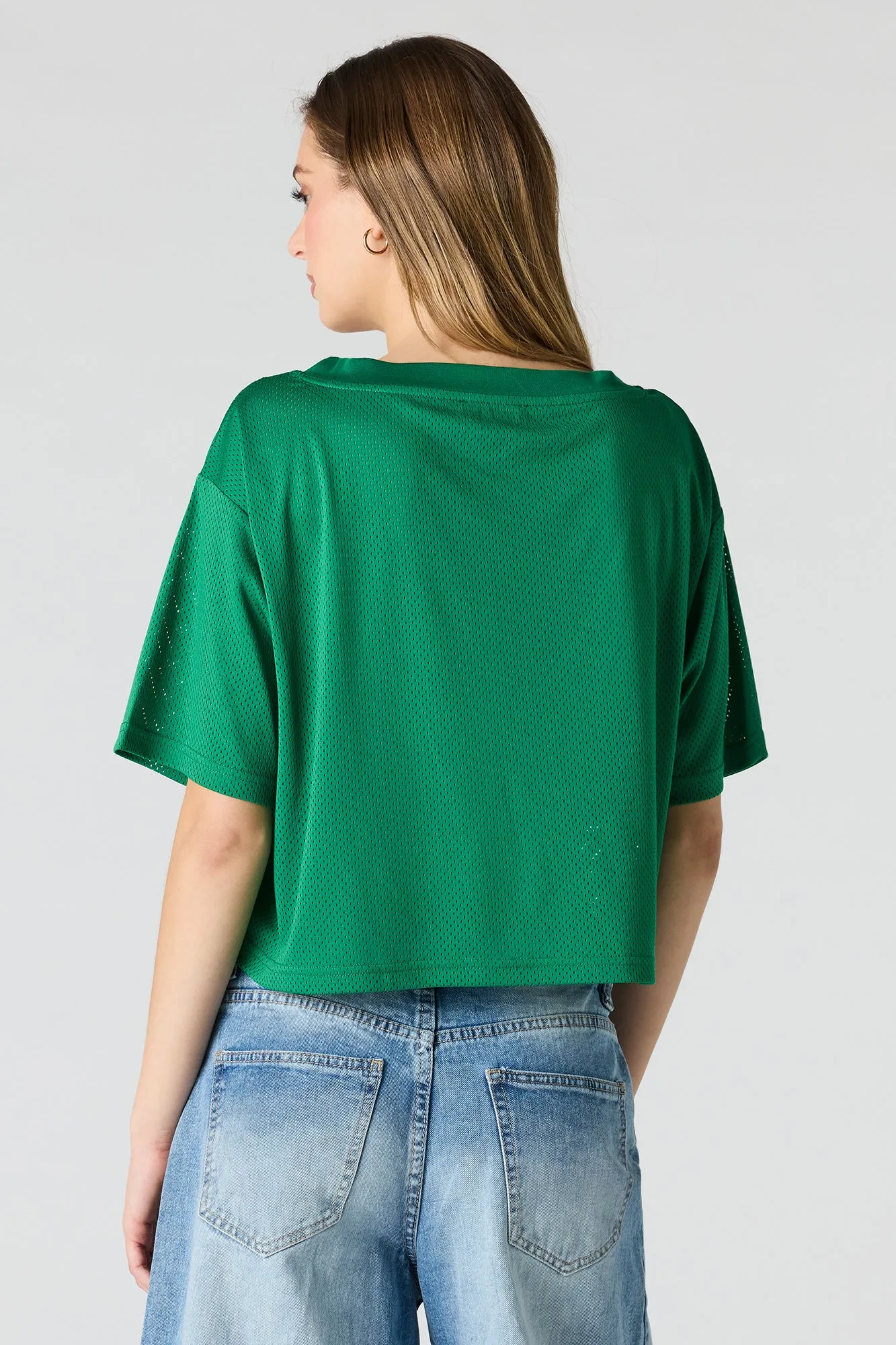 Mexico Mesh Cropped Soccer Jersey sold by Urban Planet product image thumbnail 2