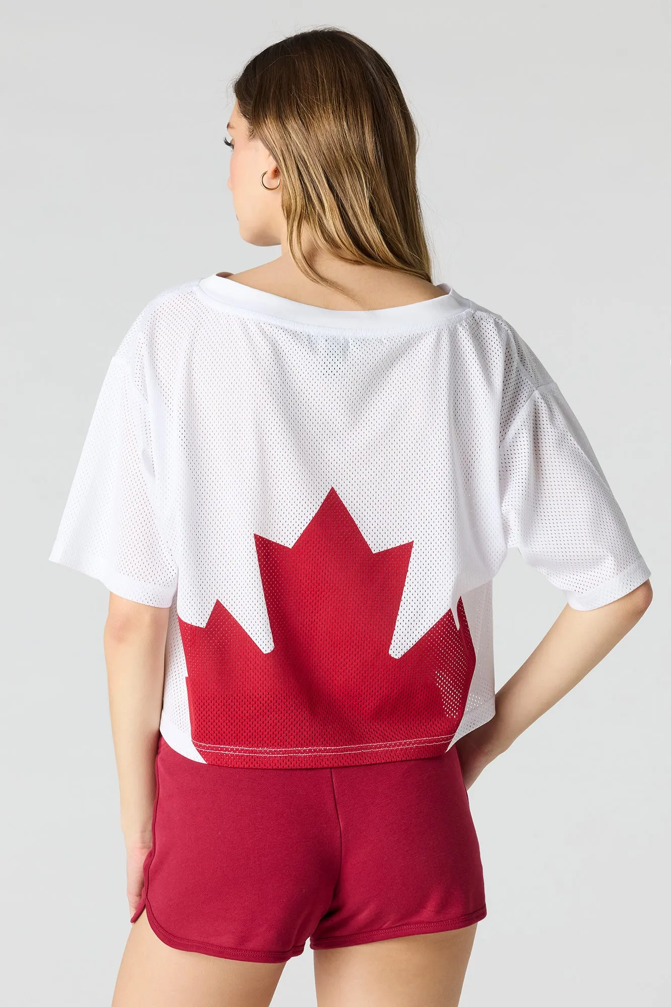 Canada Mesh Cropped Soccer Jersey sold by Urban Planet product image thumbnail 5