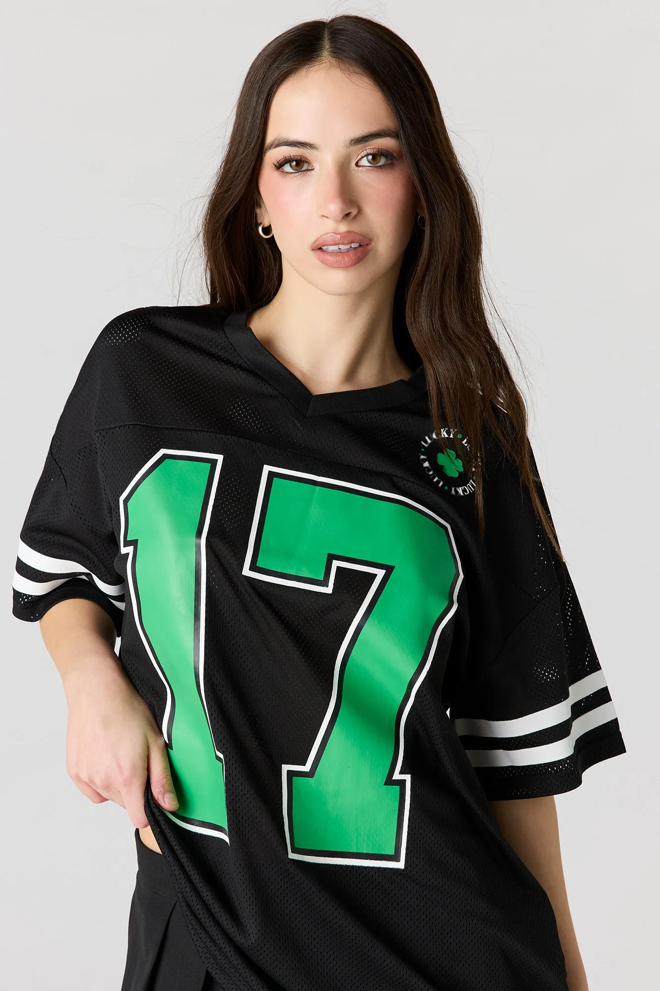 St. Patrick's Day Graphic Mesh Jersey sold by Urban Planet product image thumbnail 5