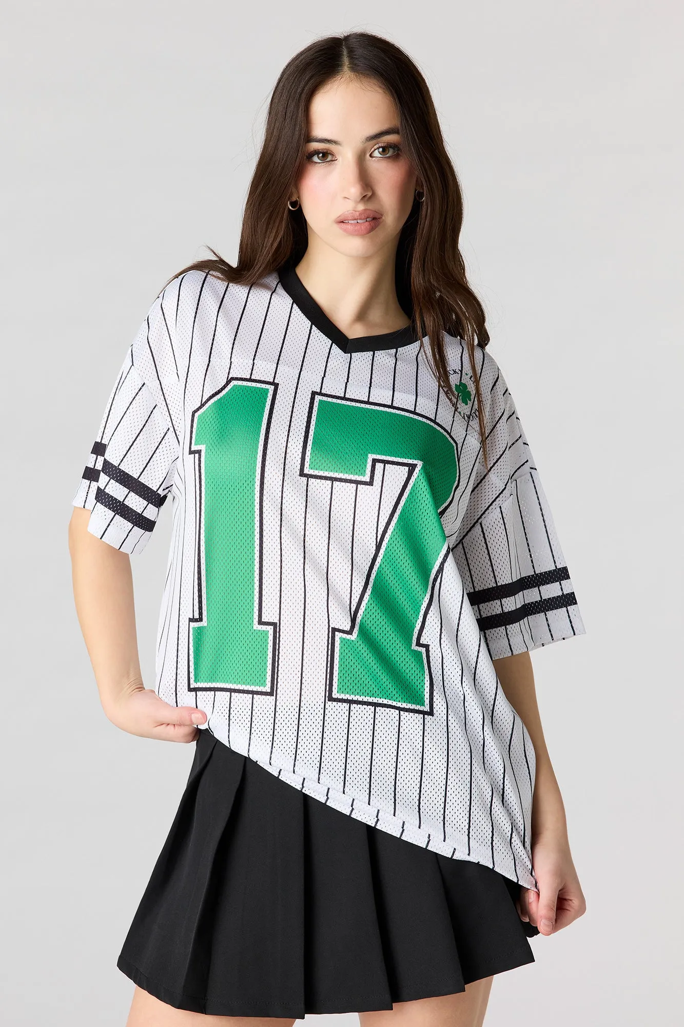 St. Patrick's Day Graphic Mesh Jersey sold by Urban Planet product image thumbnail 2