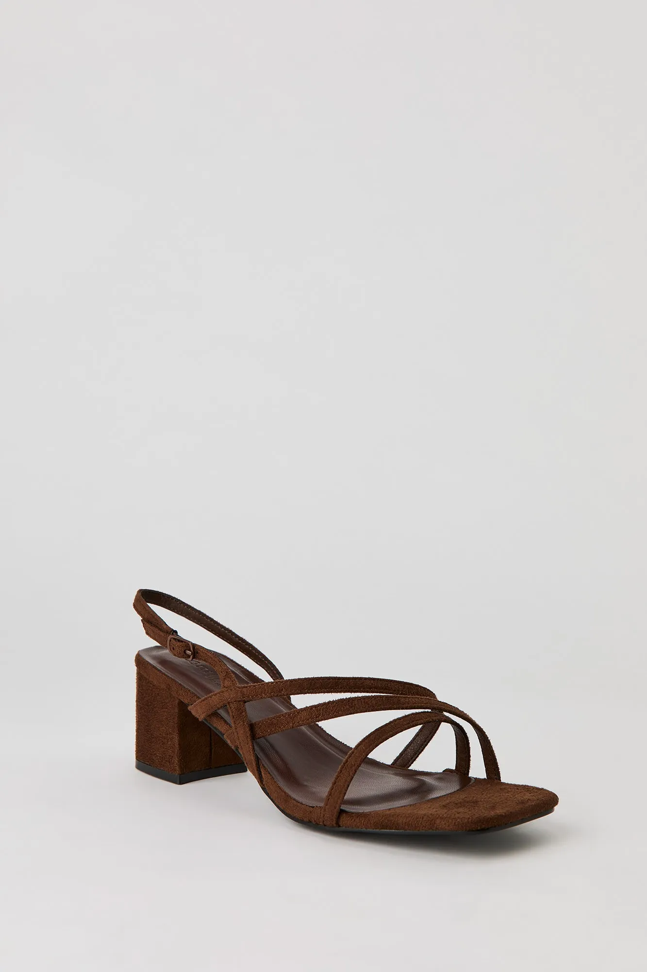 Faux Suede Strappy Block Heel sold by Urban Planet product image thumbnail 2