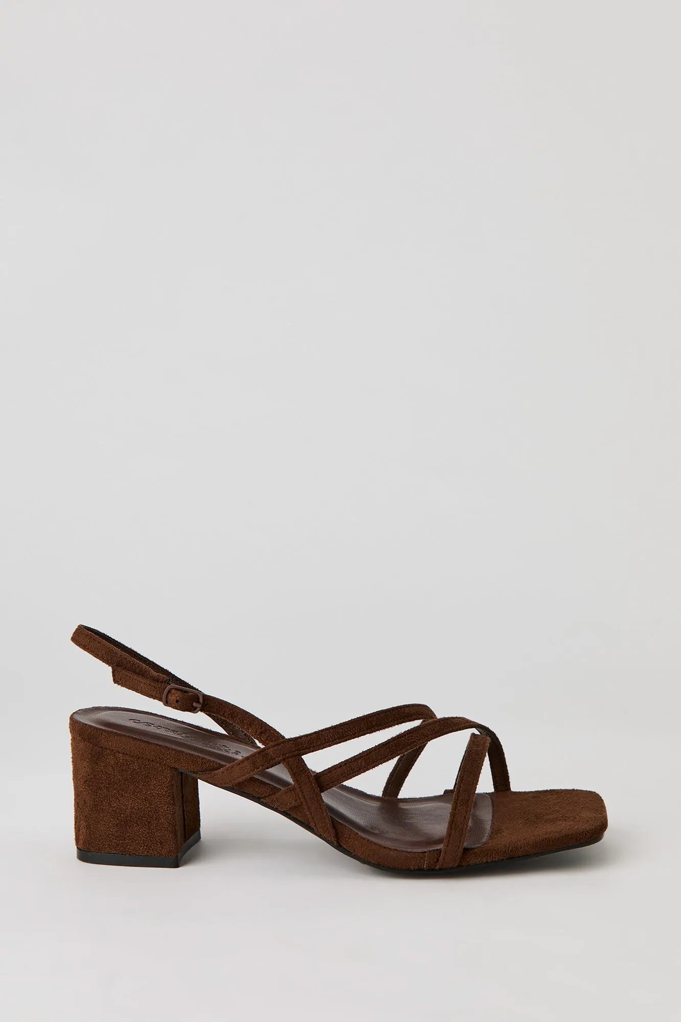 Faux Suede Strappy Block Heel sold by Urban Planet