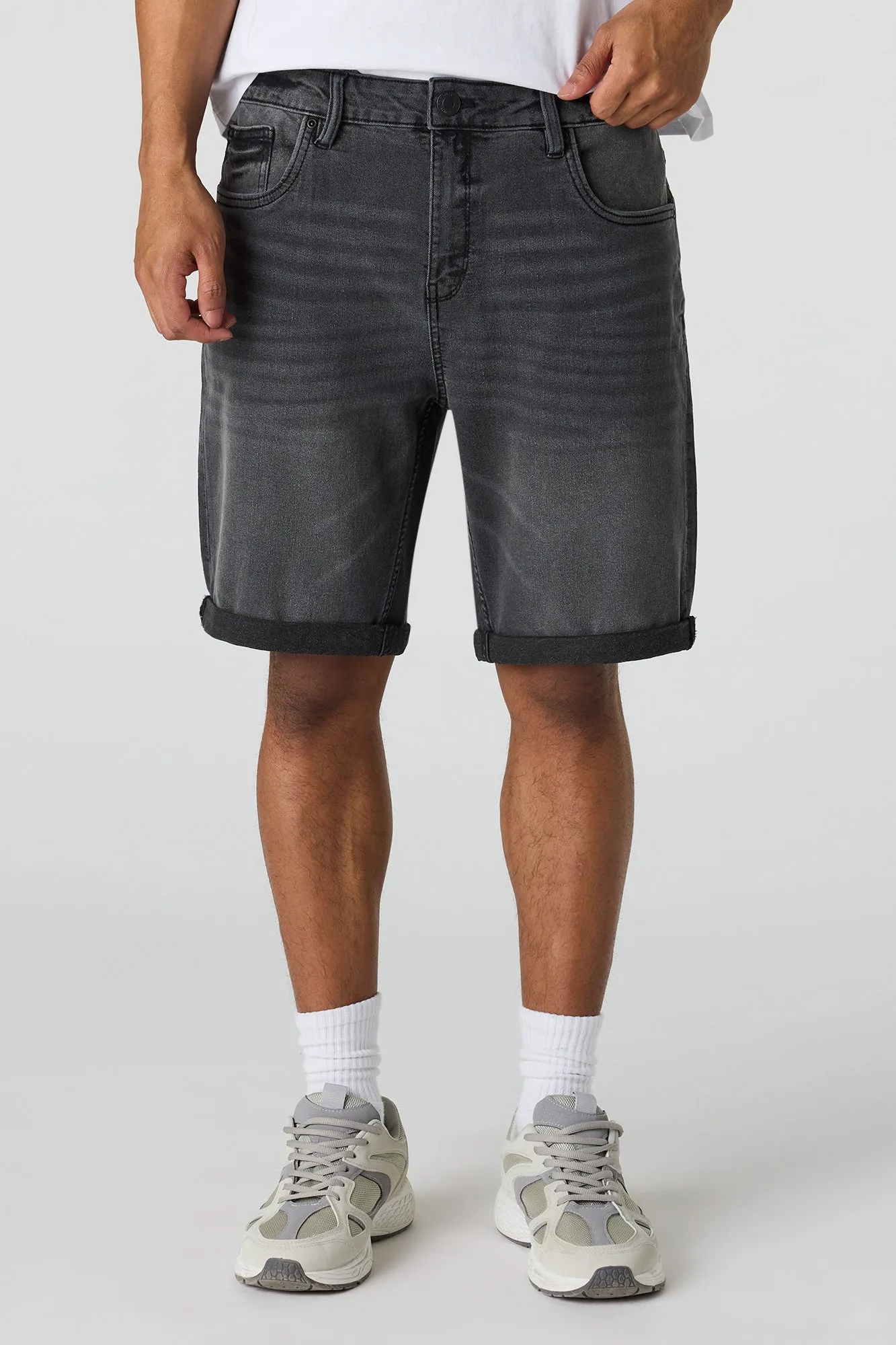 Slim Mid Denim Short sold by Urban Planet product image thumbnail 4