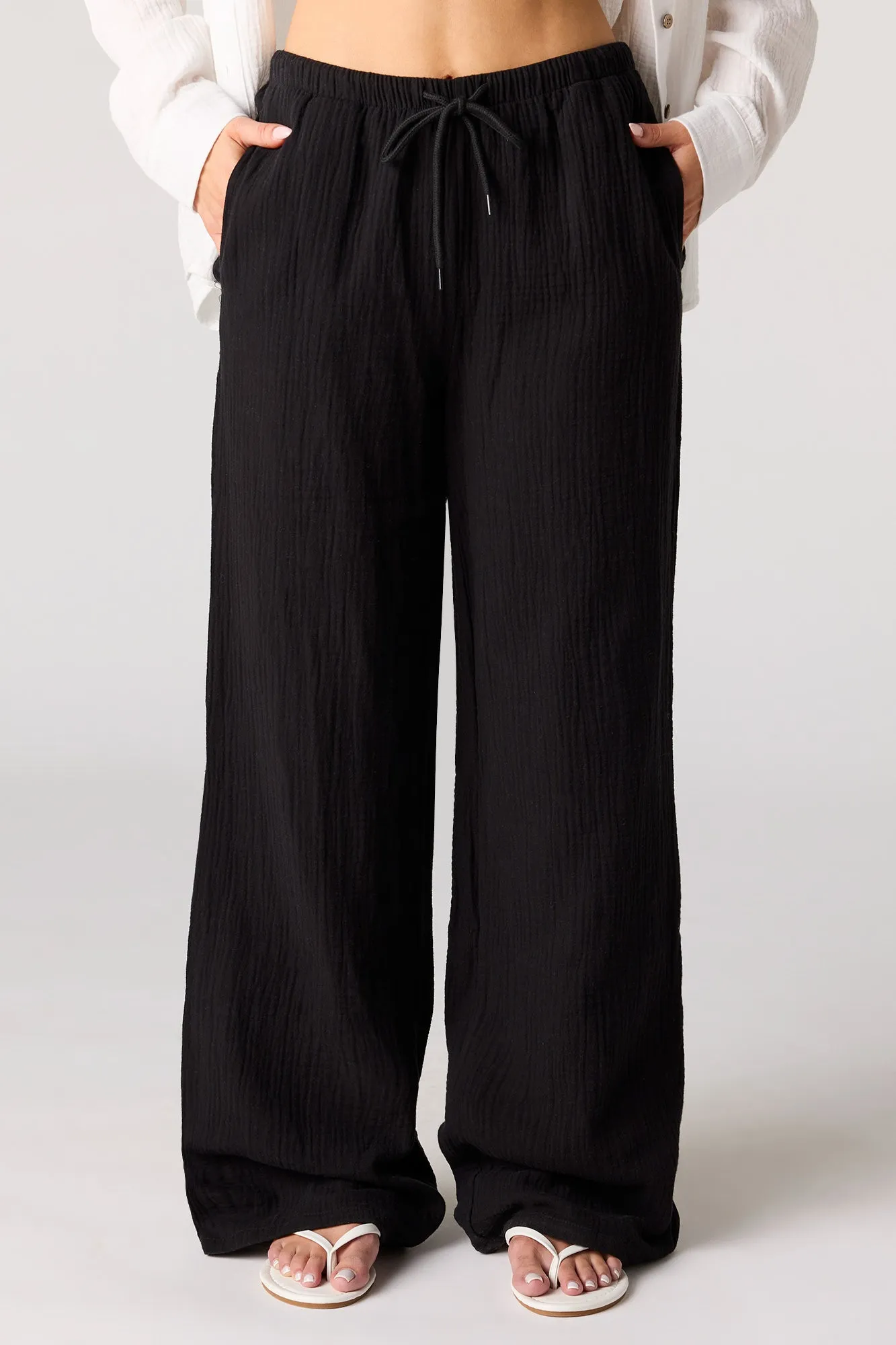 Crinkled Drawstring Pant sold by Urban Planet product image thumbnail 5