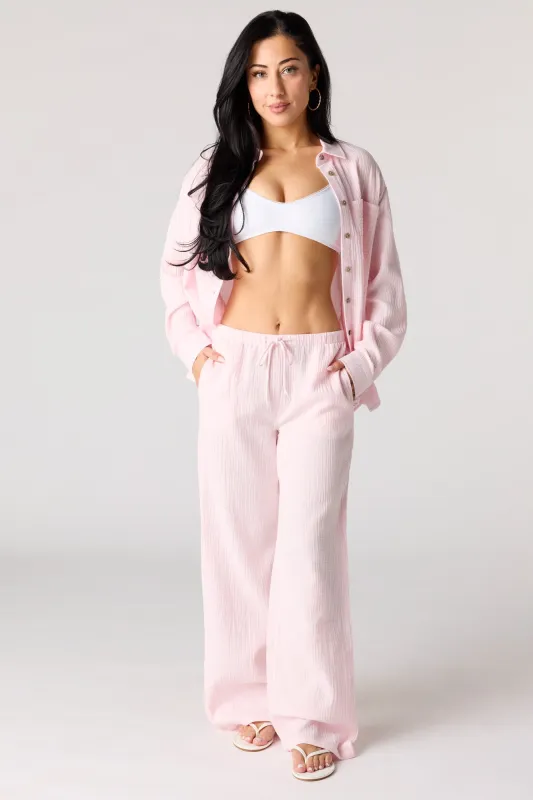 Crinkled Drawstring Pant made by Urban Planet