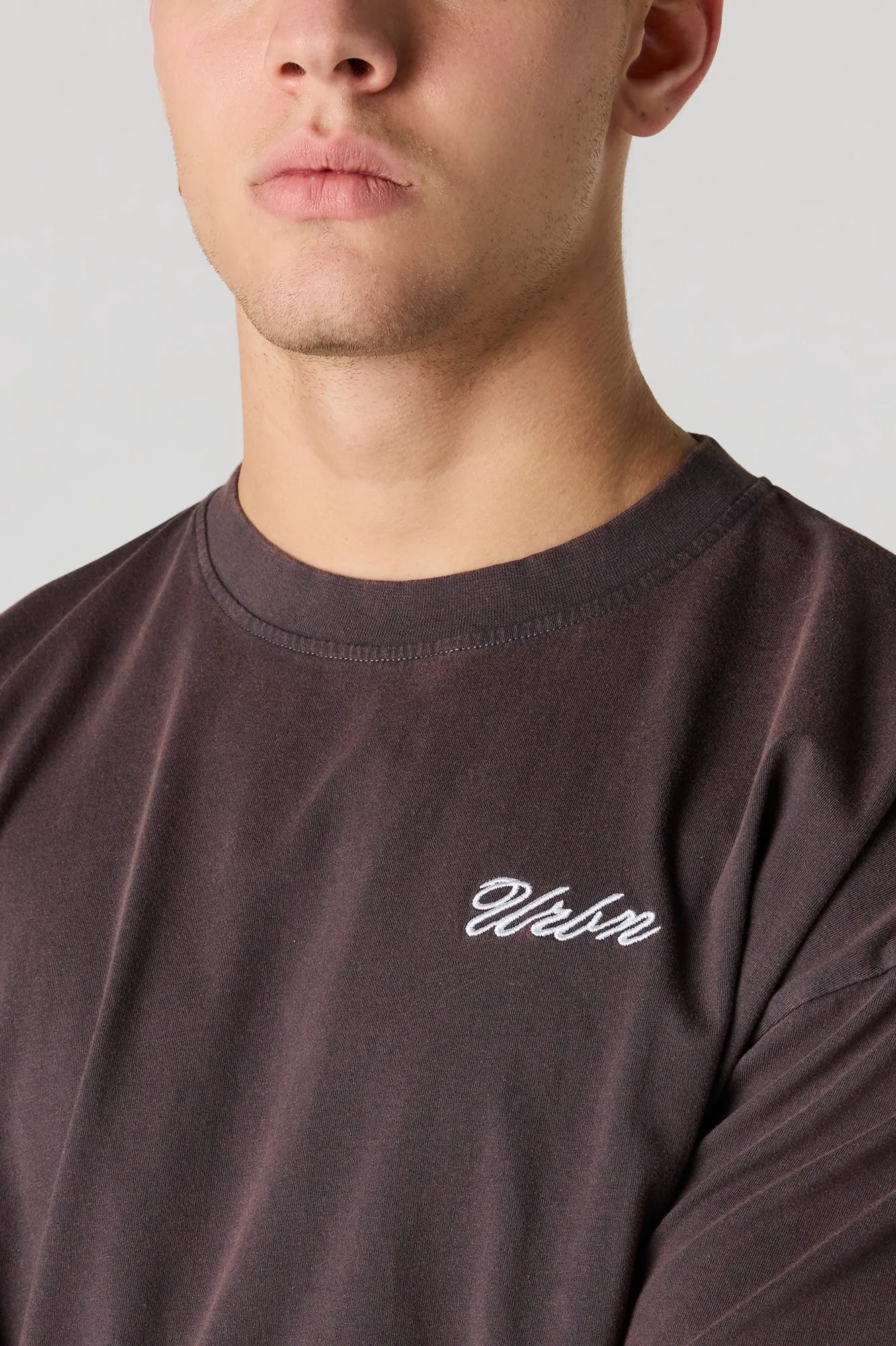 Embroidered Washed Relaxed T-Shirt sold by Urban Planet product image thumbnail 4