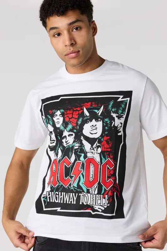 Premium Heavyweight Cotton AC/DC Graphic T-Shirt sold by Urban Planet