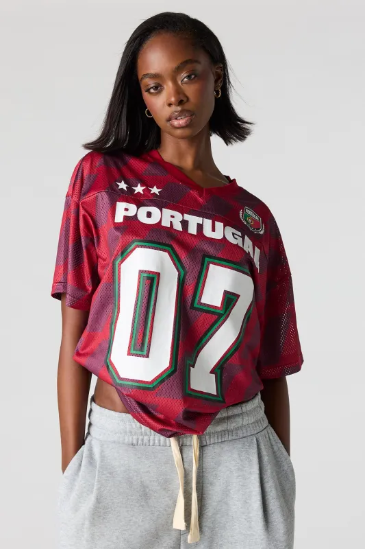 Portugal Graphic Mesh Soccer Jersey sold by Urban Planet