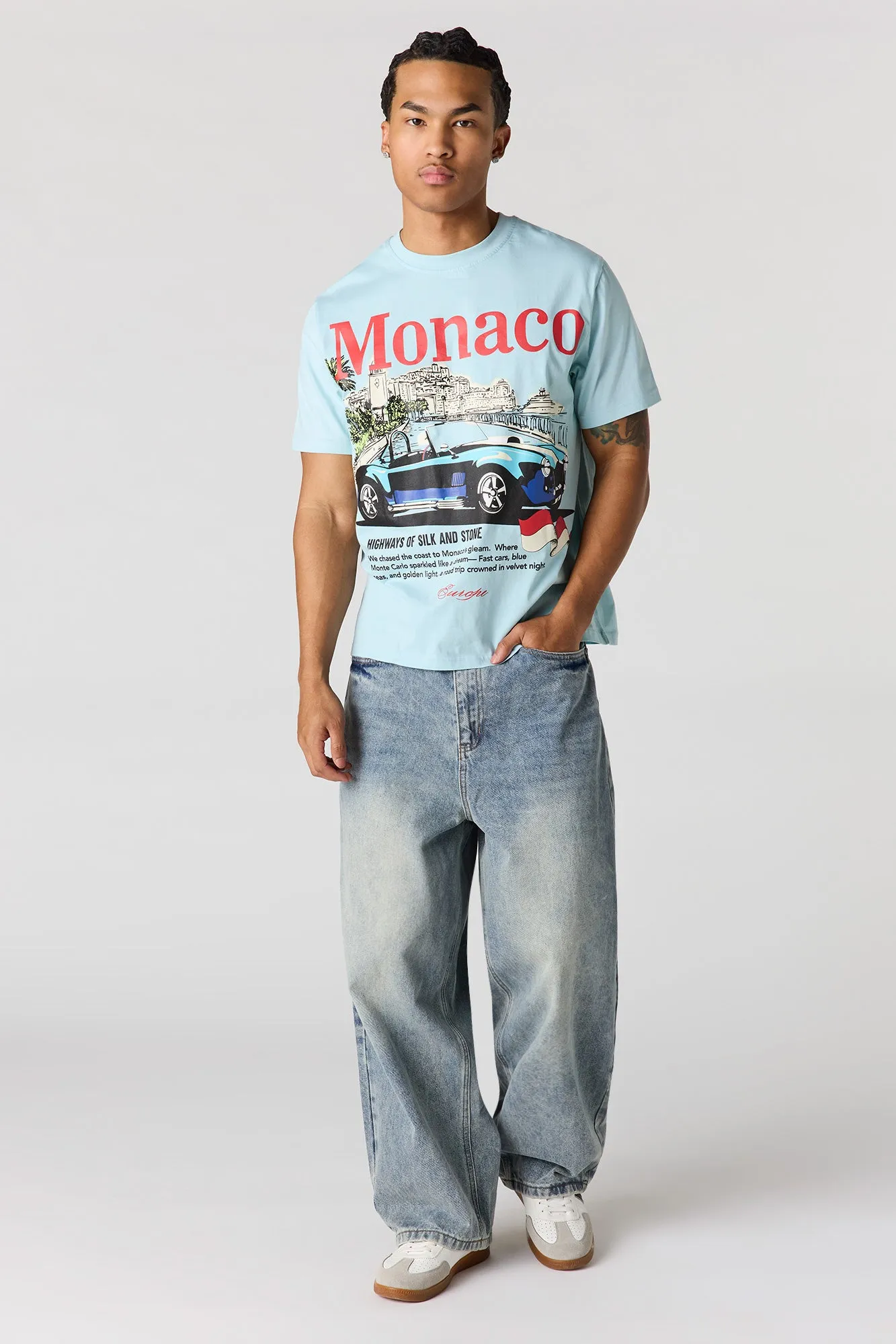 Racing Graphic T-Shirt sold by Urban Planet product image thumbnail 3