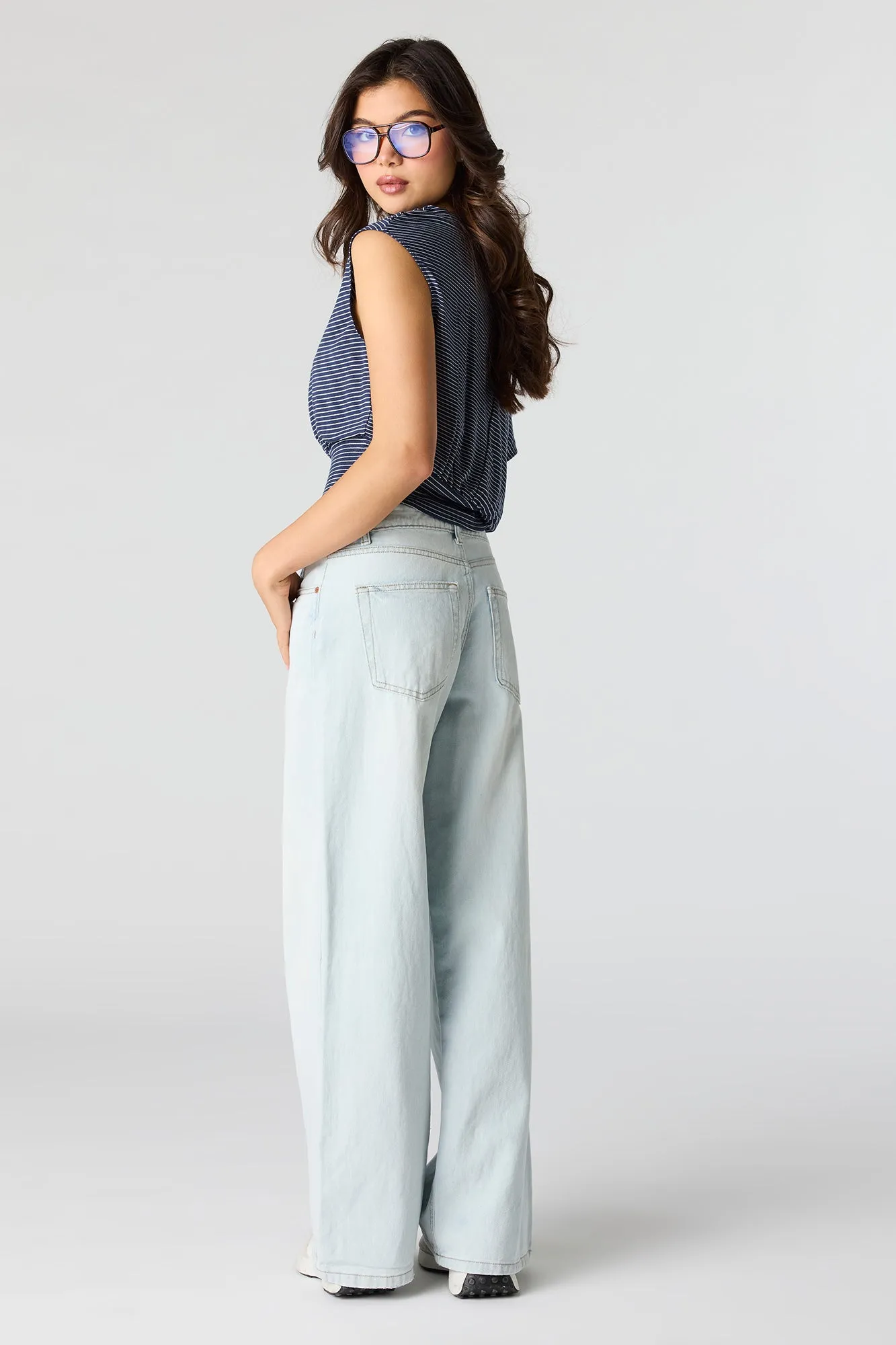 Low Rise Super Baggy Bleach Jean sold by Urban Planet product image thumbnail 3