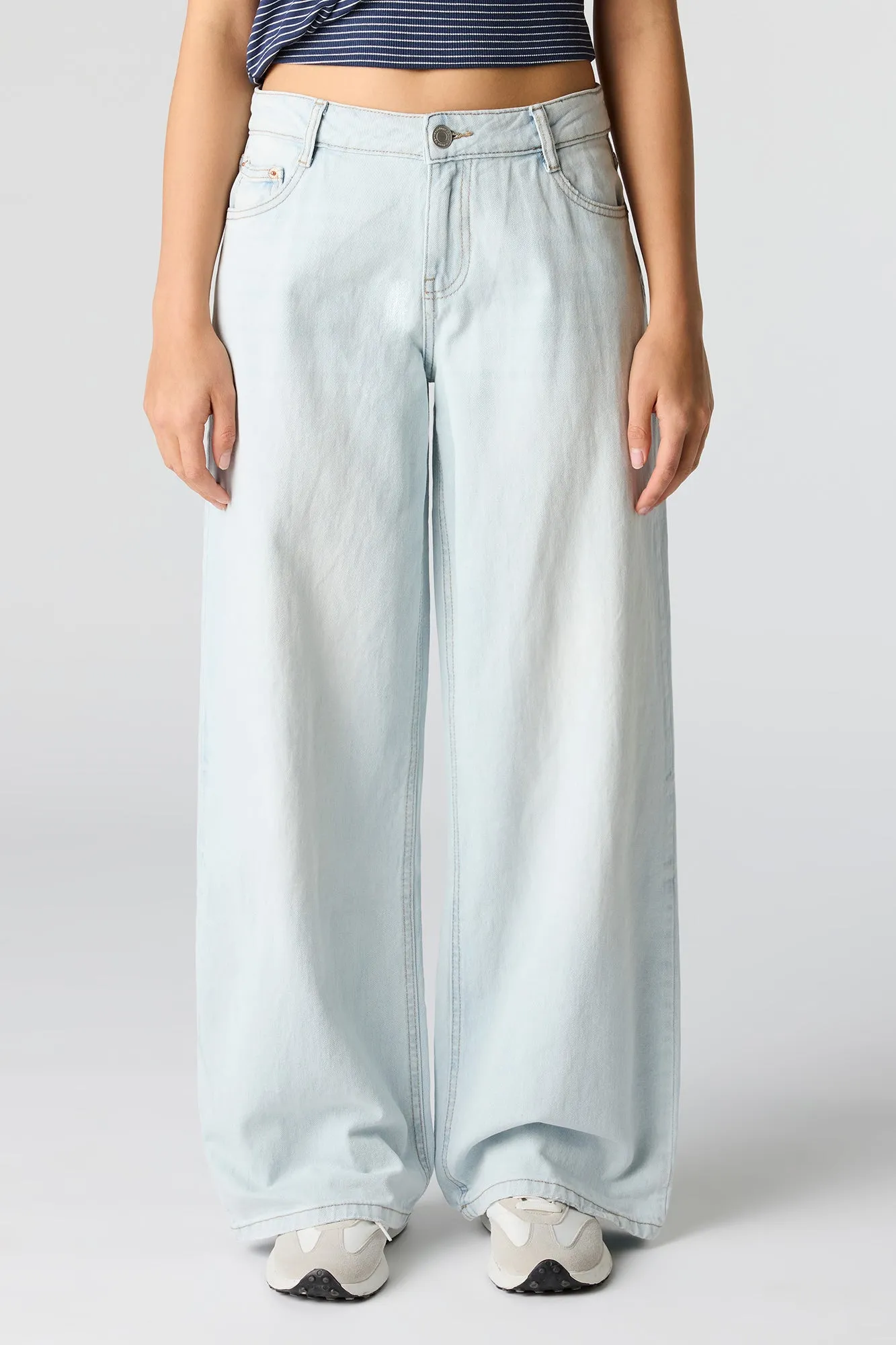 Low Rise Super Baggy Bleach Jean sold by Urban Planet product image thumbnail 2