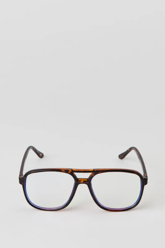 Aviator Blue Light Glasses made by Stitches