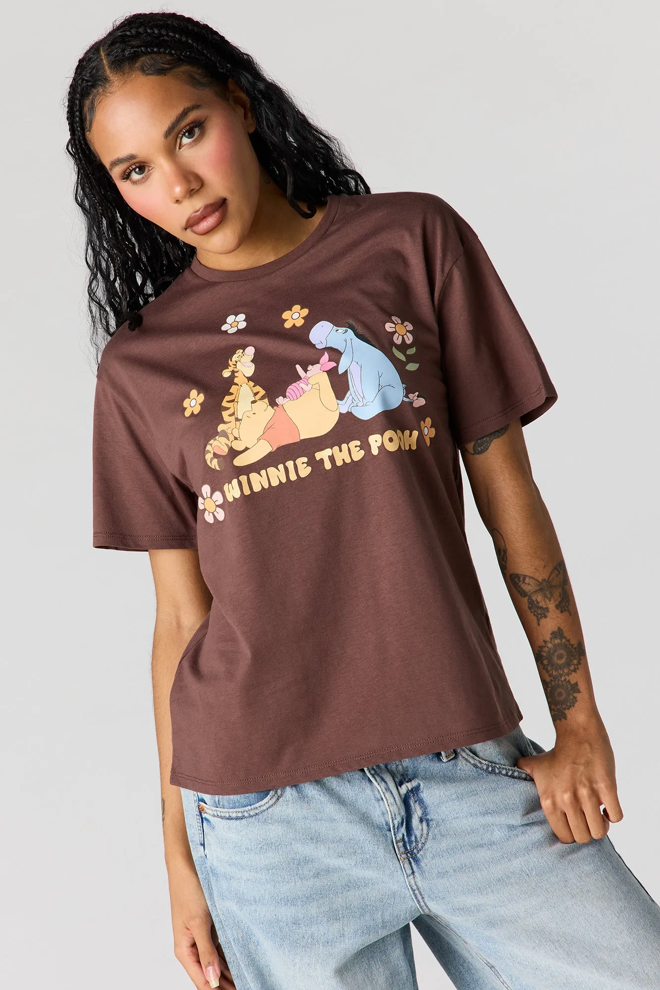 Winnie the Pooh Graphic Boyfriend T-Shirt sold by Urban Planet