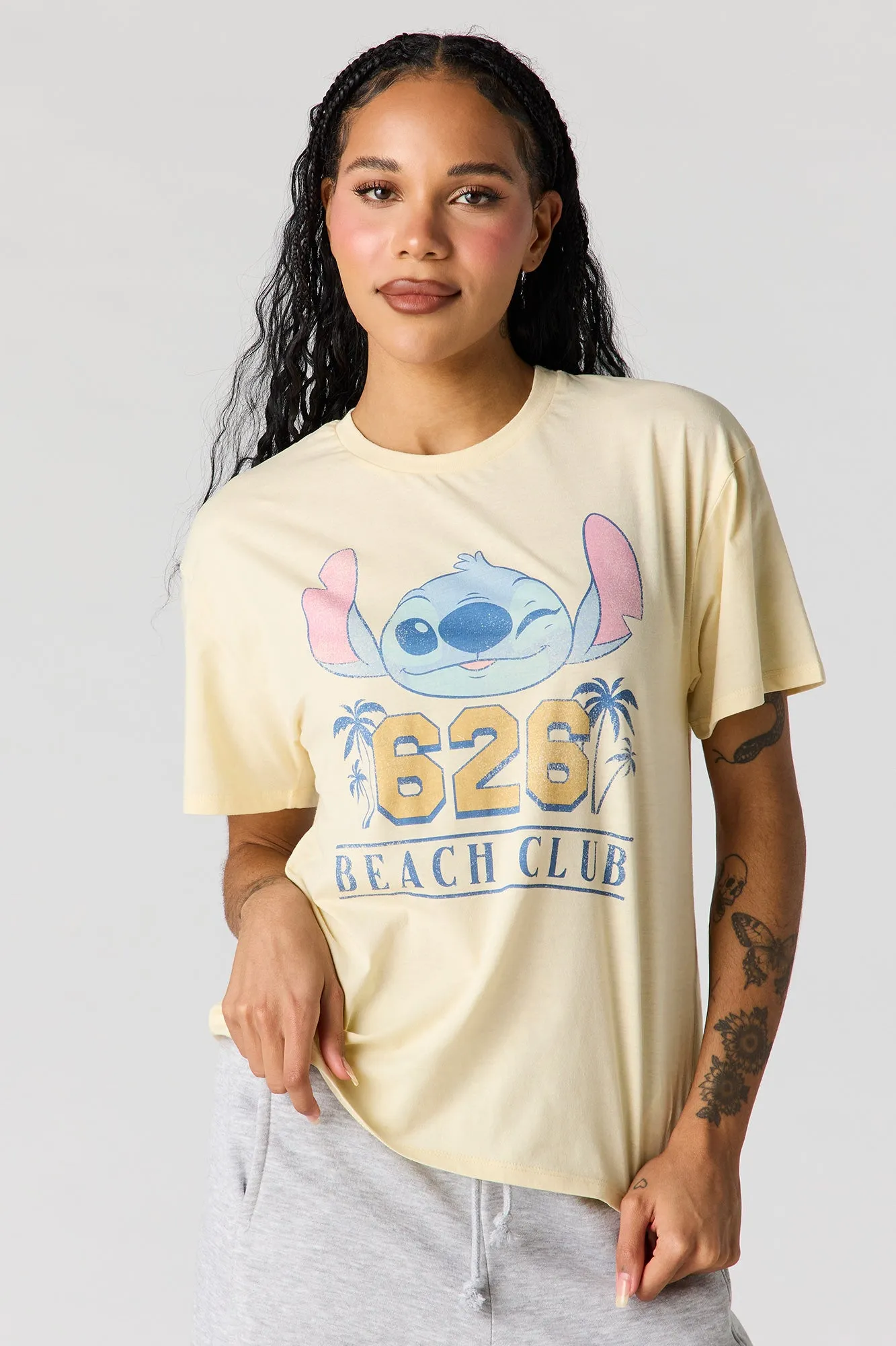 Stitch Graphic Boyfriend T-Shirt sold by Urban Planet
