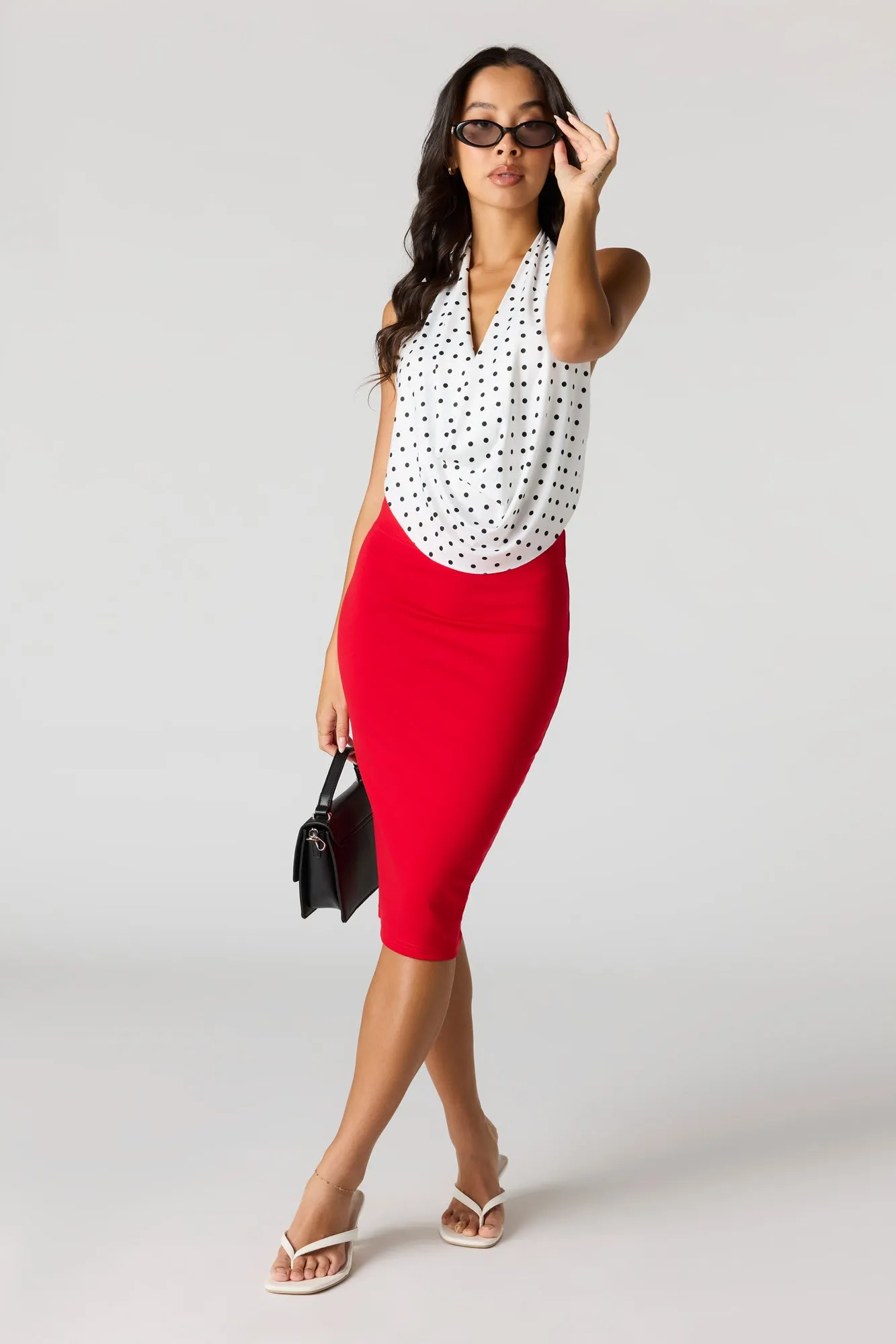 Fitted Midi Skirt sold by Urban Planet