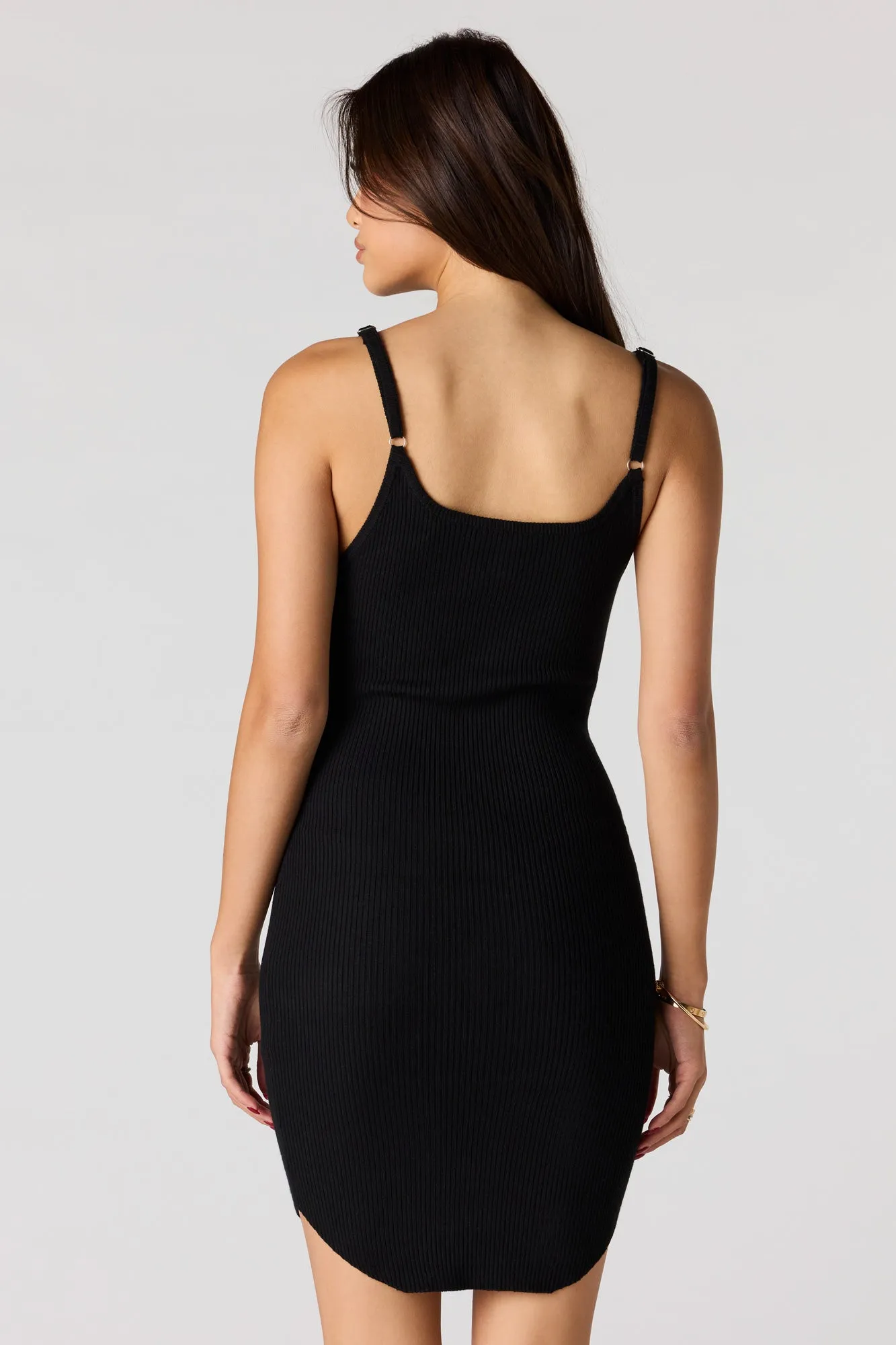 Ribbed Scoop Neck Mini Dress sold by Urban Planet product image thumbnail 5