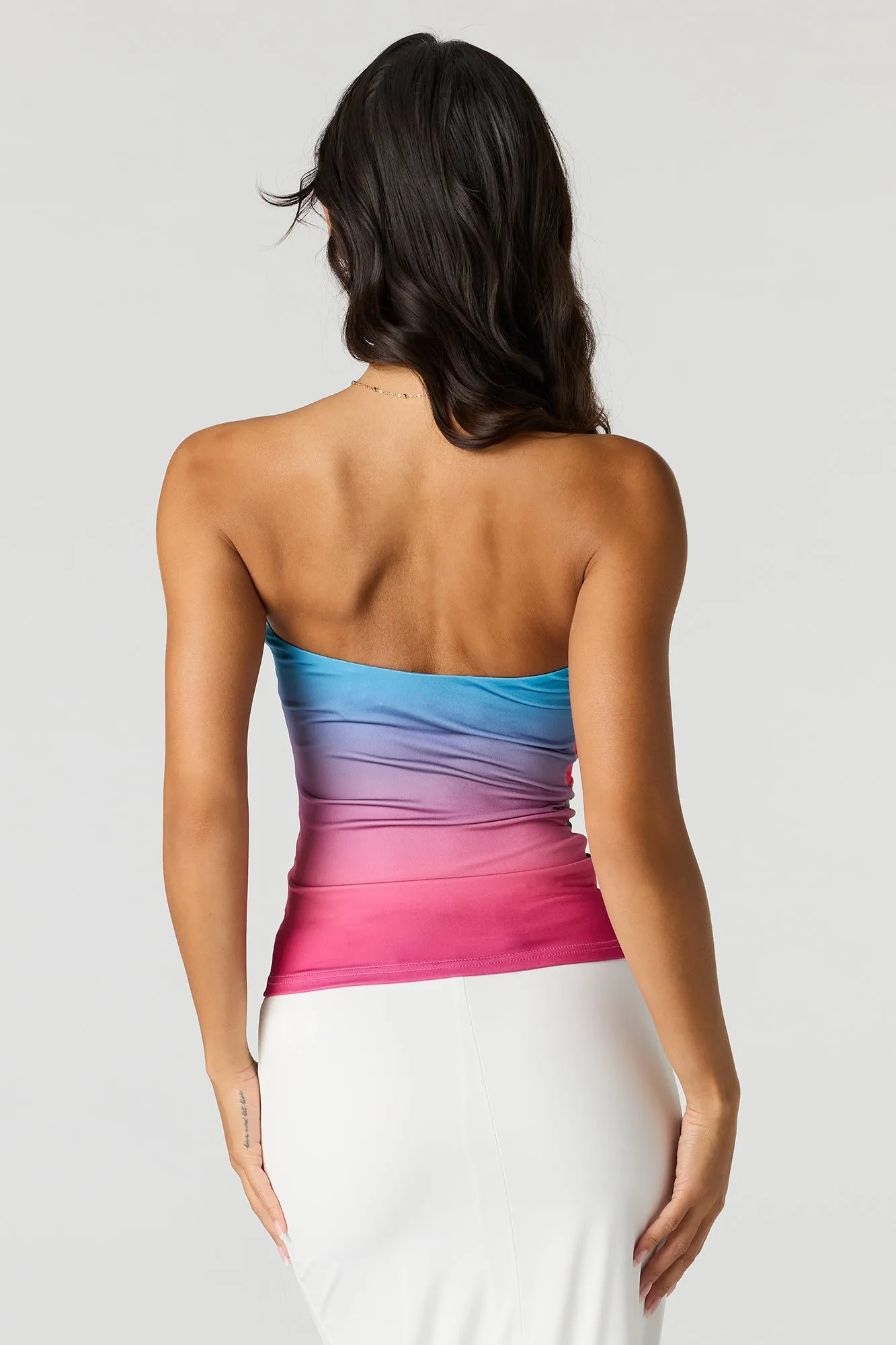 Contour Braless Flower Tube Top sold by Urban Planet product image thumbnail 2