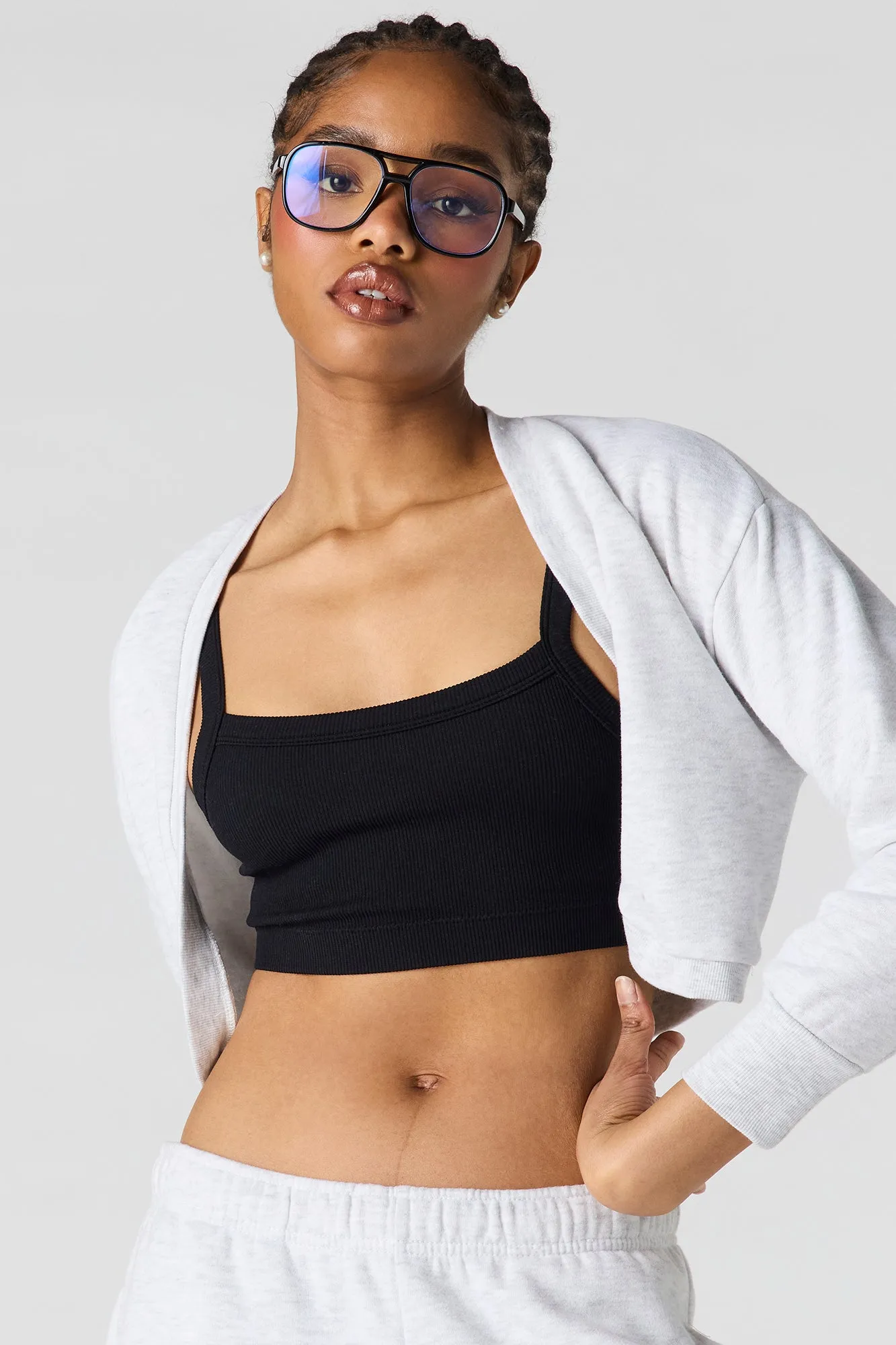 Seamless Square Neck Bralette sold by Urban Planet product image thumbnail 4