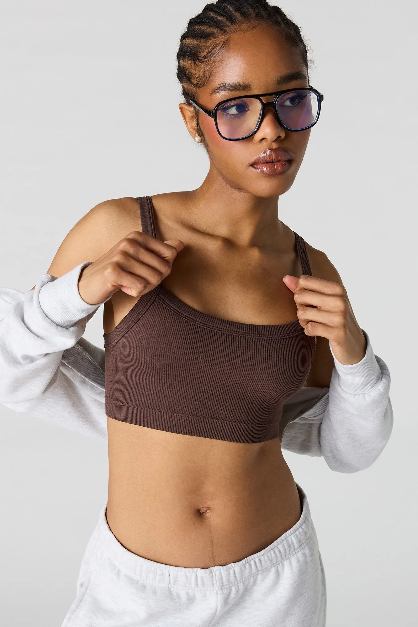 Seamless Square Neck Bralette sold by Urban Planet