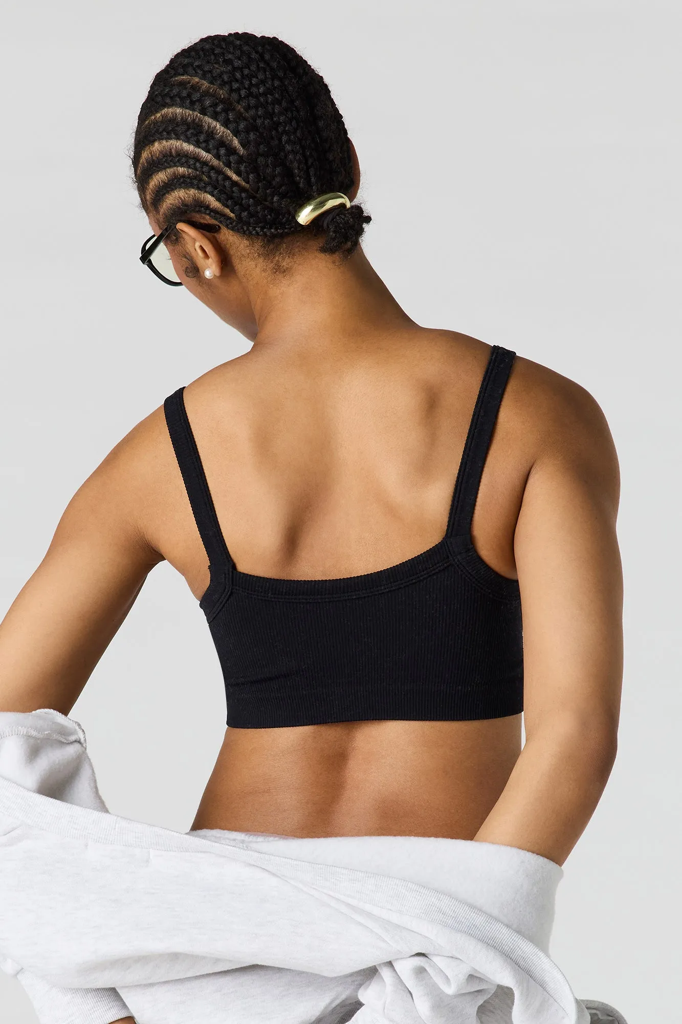 Seamless Square Neck Bralette sold by Urban Planet product image thumbnail 5