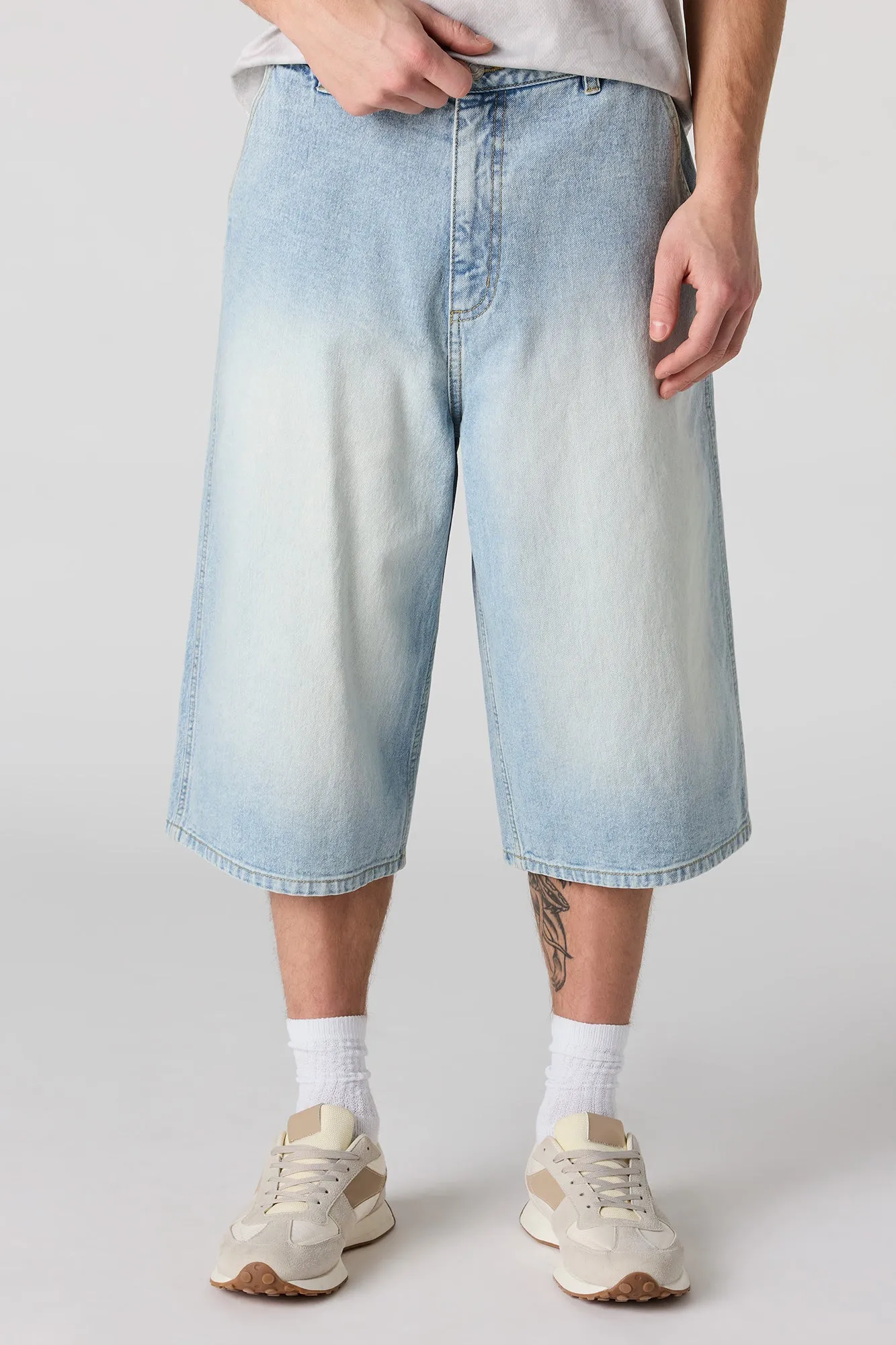 Super Baggy Denim Short sold by Urban Planet
