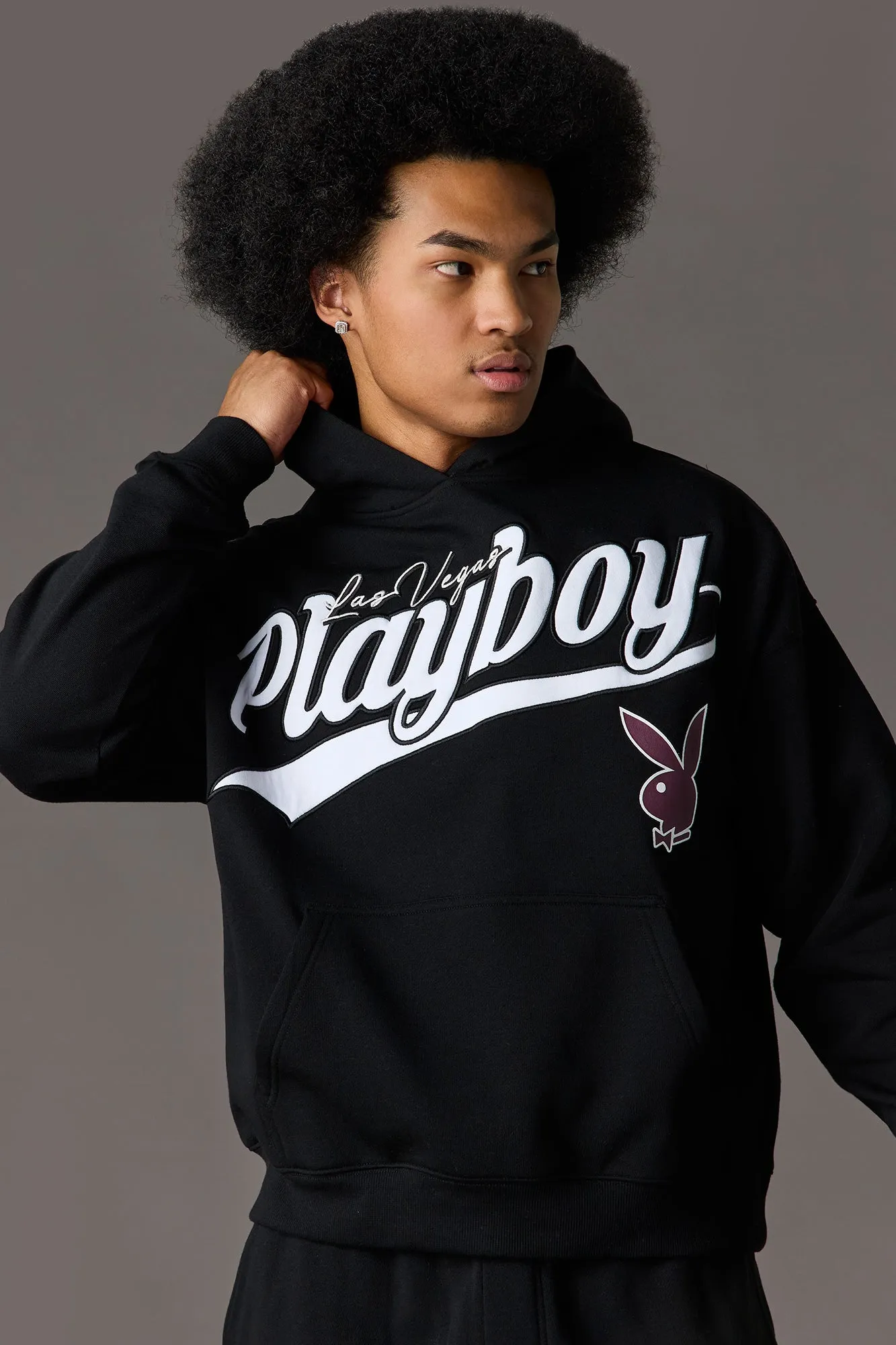 Playboy Graphic Fleece Boxy Hoodie sold by Urban Planet product image thumbnail 5