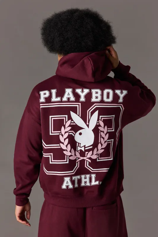 Playboy Graphic Fleece Boxy Hoodie sold by Urban Planet