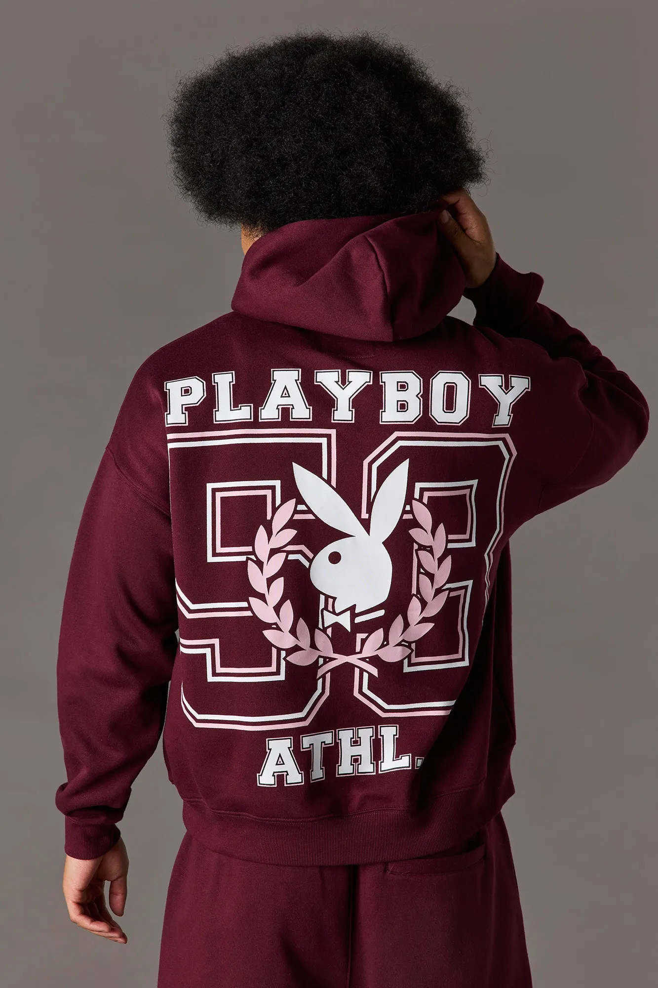 Playboy Graphic Fleece Boxy Hoodie sold by Urban Planet