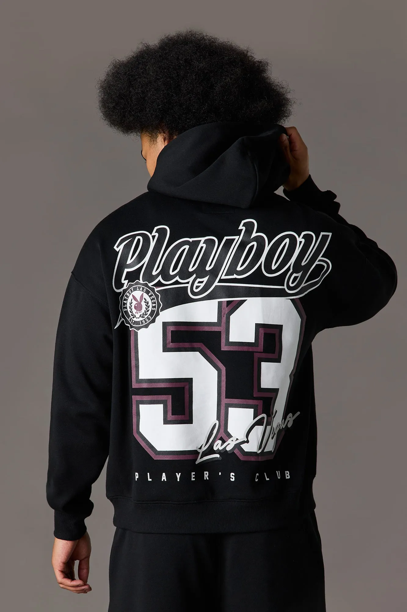 Playboy Graphic Fleece Boxy Hoodie sold by Urban Planet product image thumbnail 4