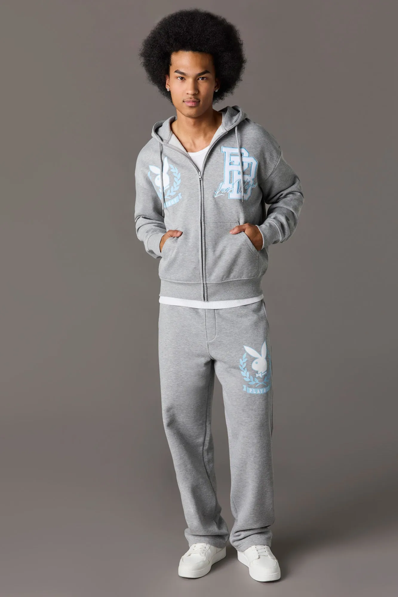 Playboy Graphic Fleece Zip-Up Hoodie sold by Urban Planet product image thumbnail 3