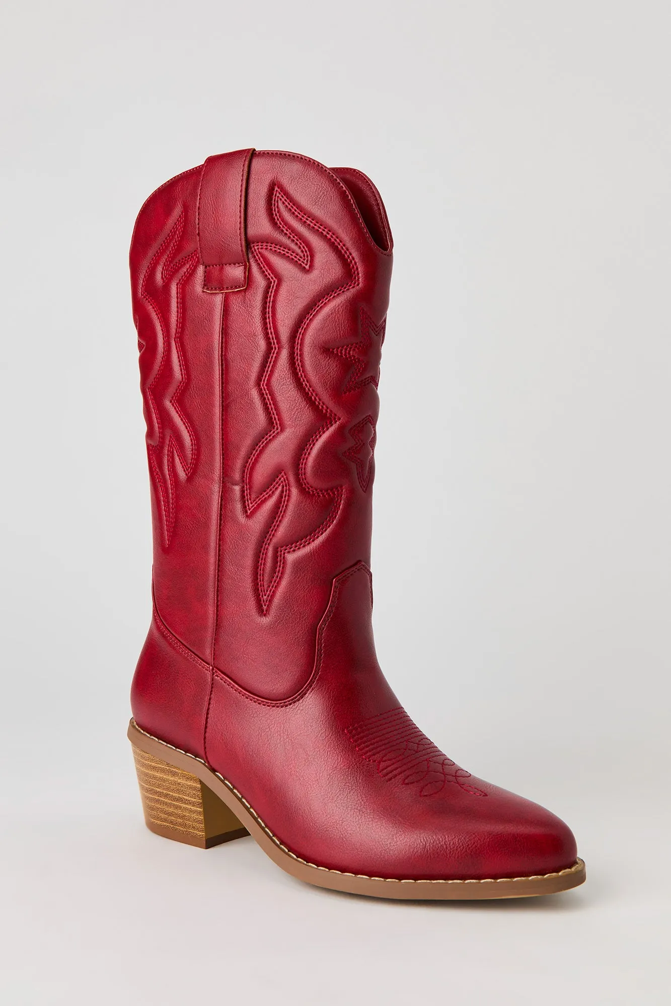 Faux Leather Cowboy Boot sold by Urban Planet product image thumbnail 2