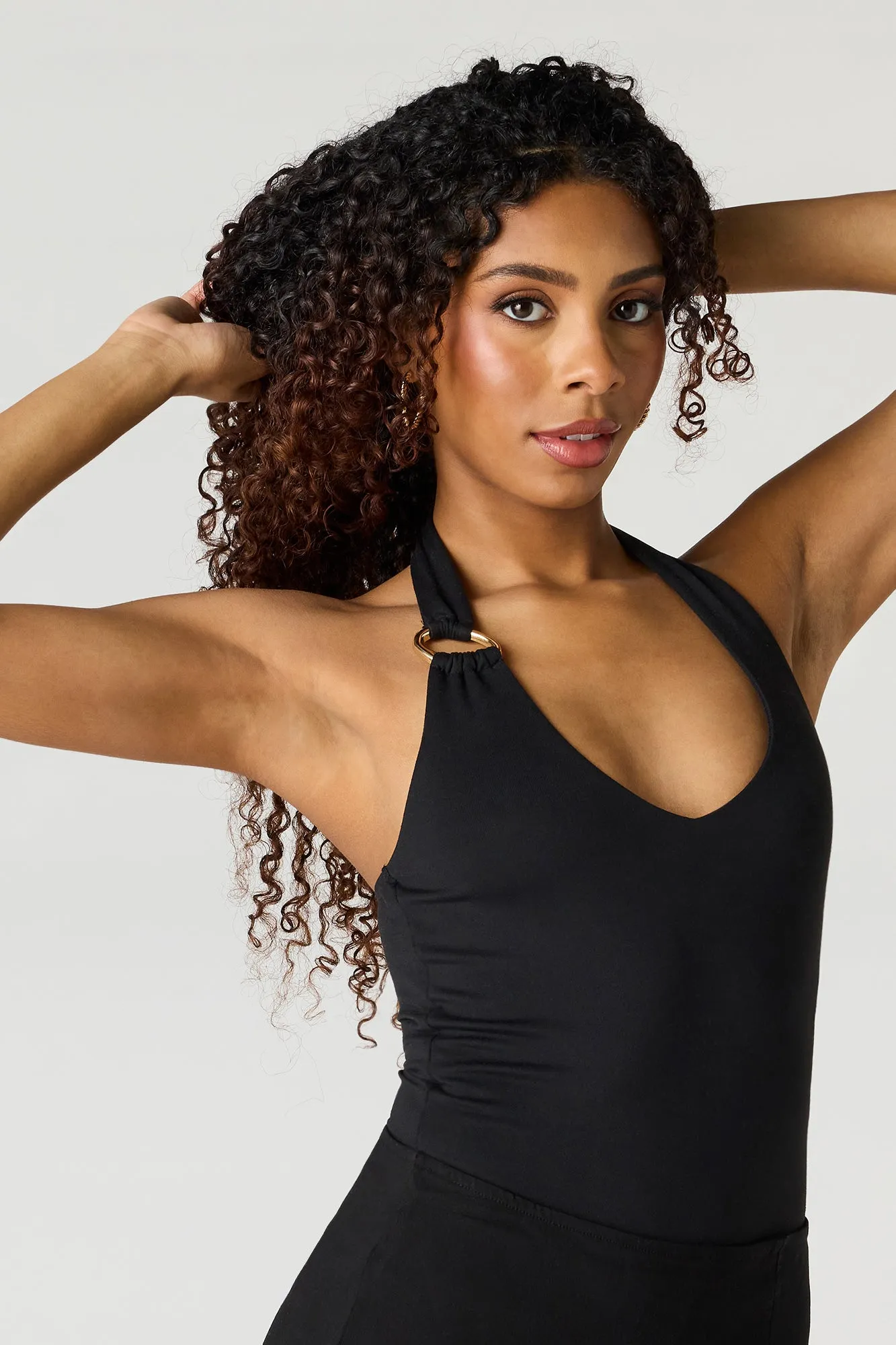 Contour O-Ring Halter Bodysuit sold by Urban Planet product image thumbnail 5