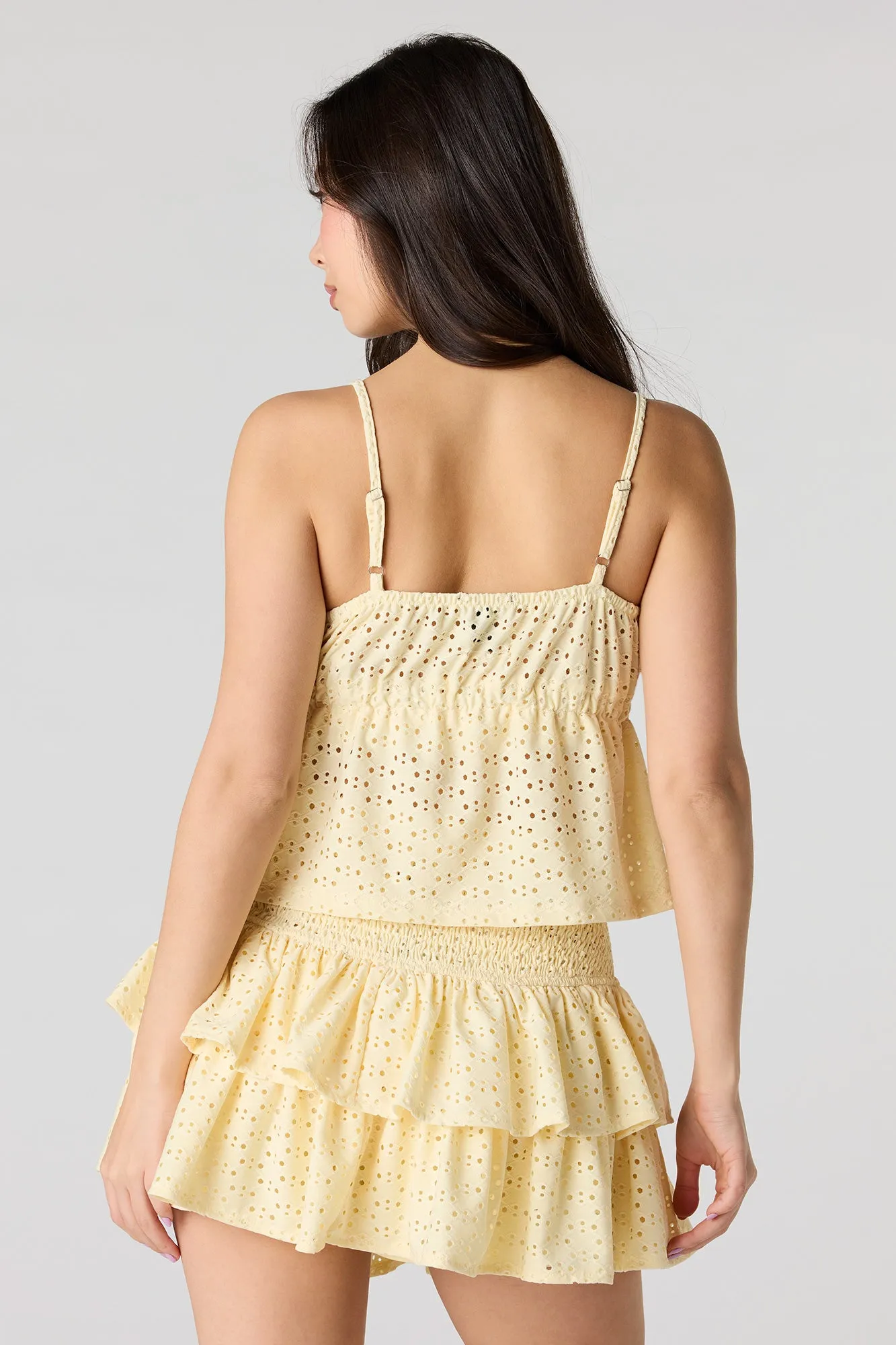Eyelet Ruffle Mini Skort sold by Urban Planet product image thumbnail 2