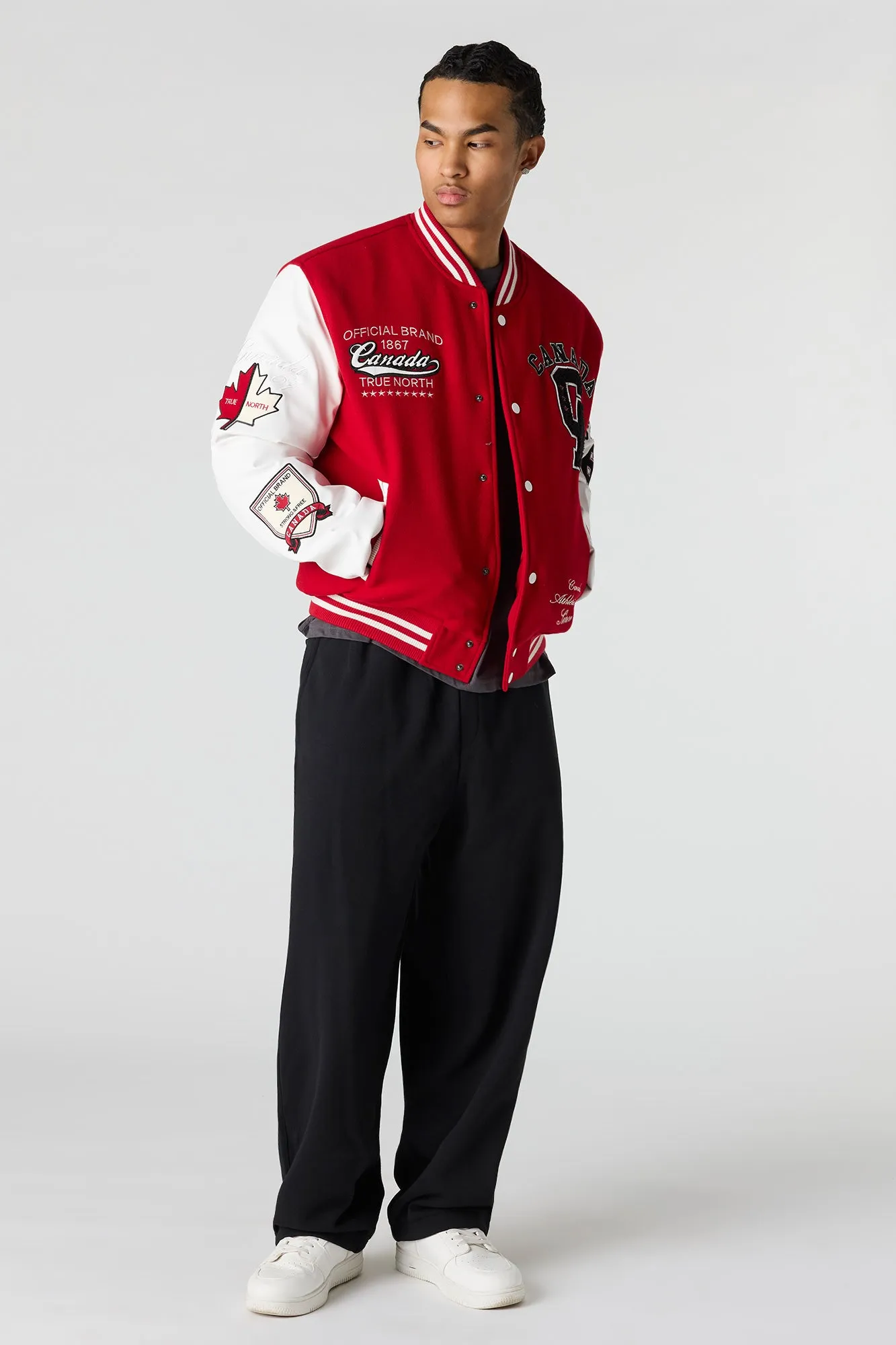 Canada Embroidered Varsity Jacket sold by Urban Planet product image thumbnail 3