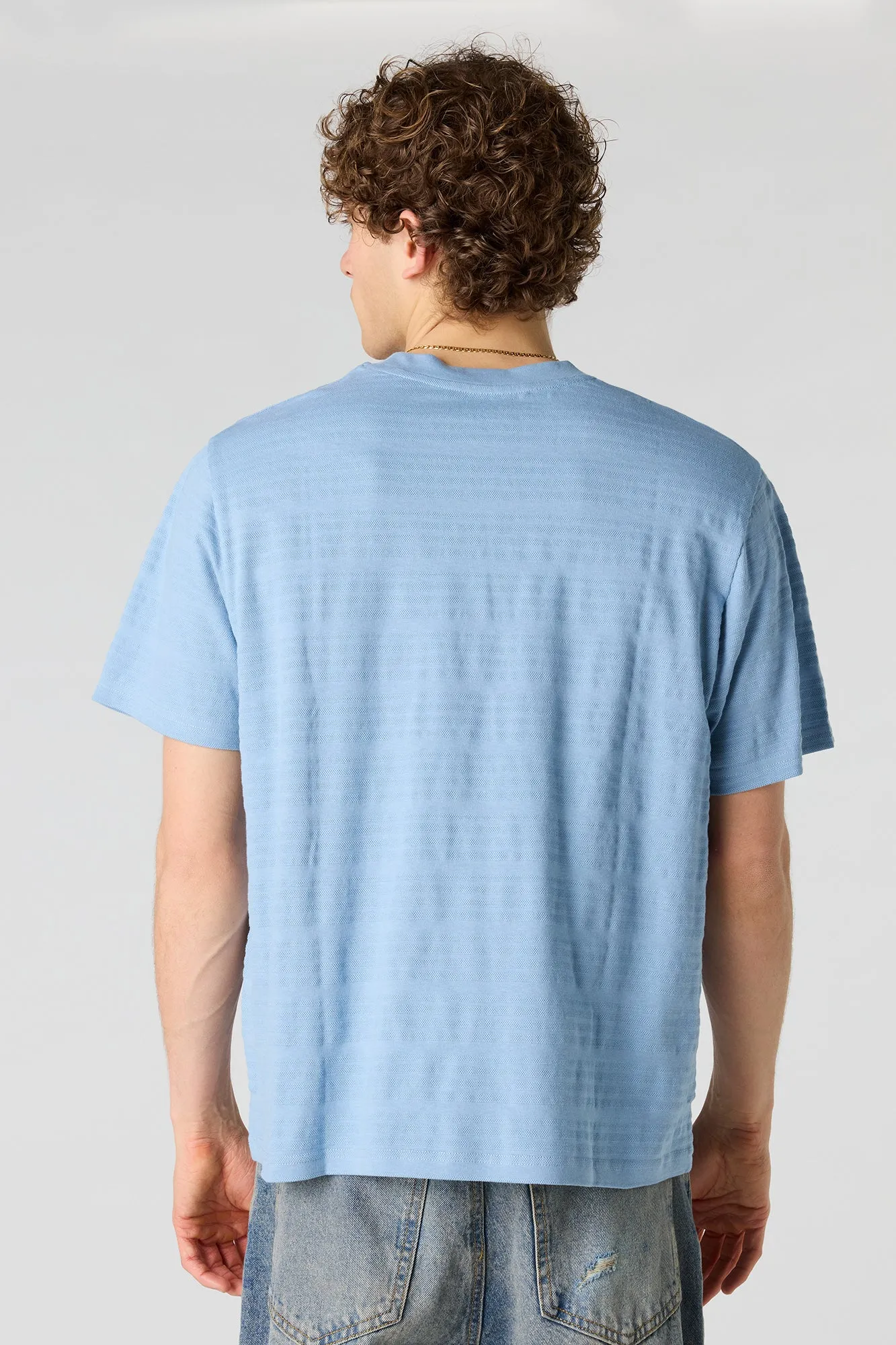 Textured Striped T-Shirt sold by Urban Planet product image thumbnail 2