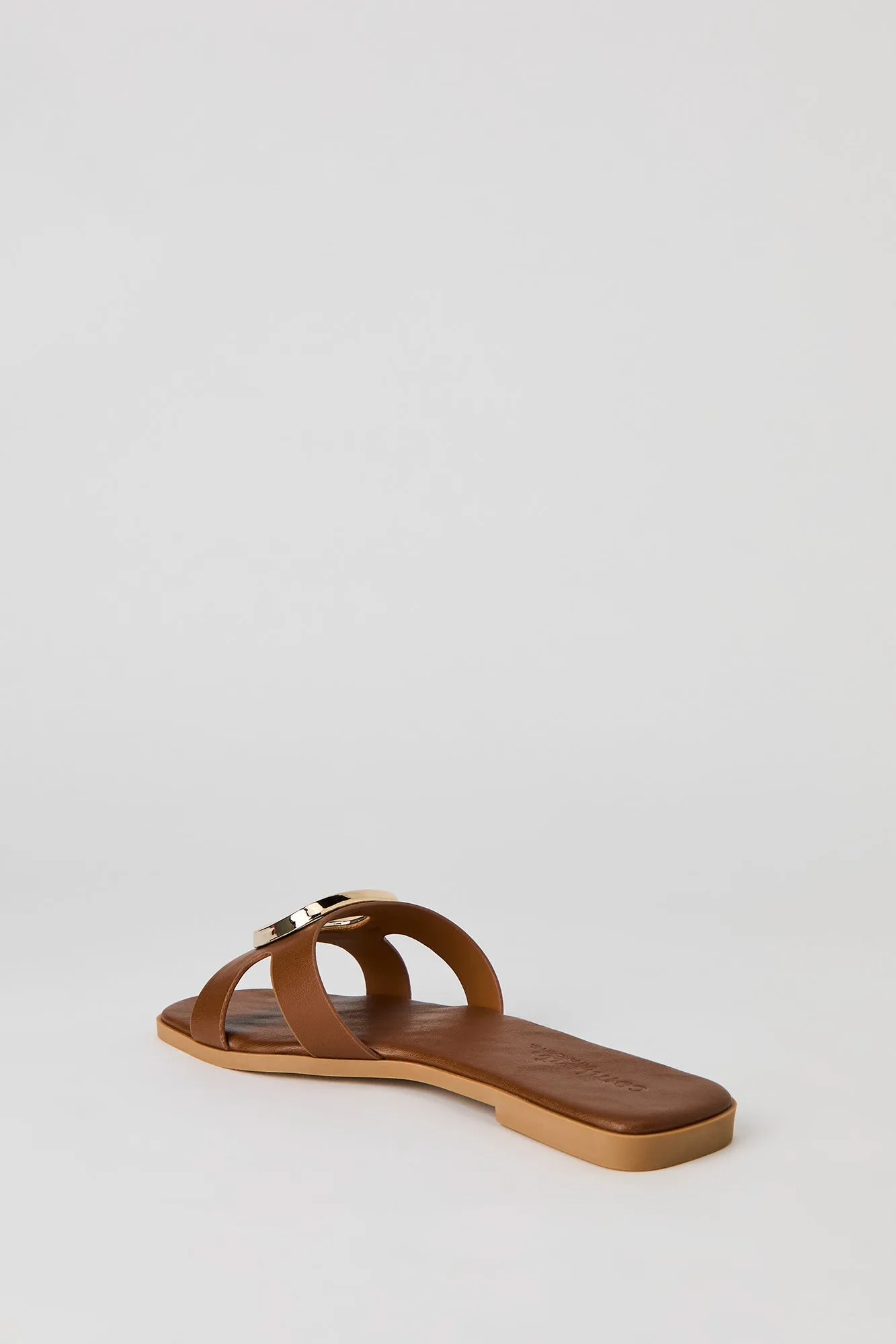 Metal Square Faux Leather Sandal sold by Urban Planet product image thumbnail 3